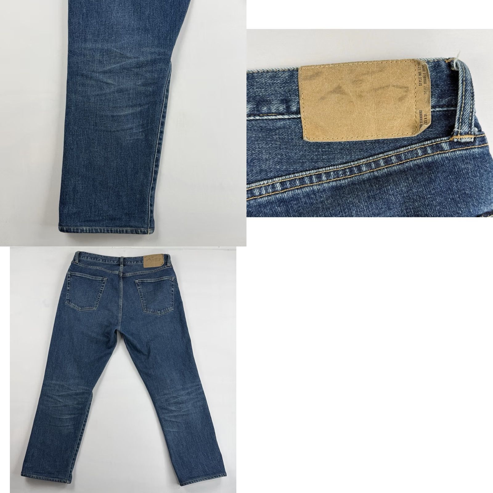Buck Mason Buck Mason Ford Standard Jeans Mens Size 33 (Actual 35x27) 14oz Denim Regular Fit 5-Pocket Button Fly Blue Jeans Size US 33 - 9 Thumbnail
