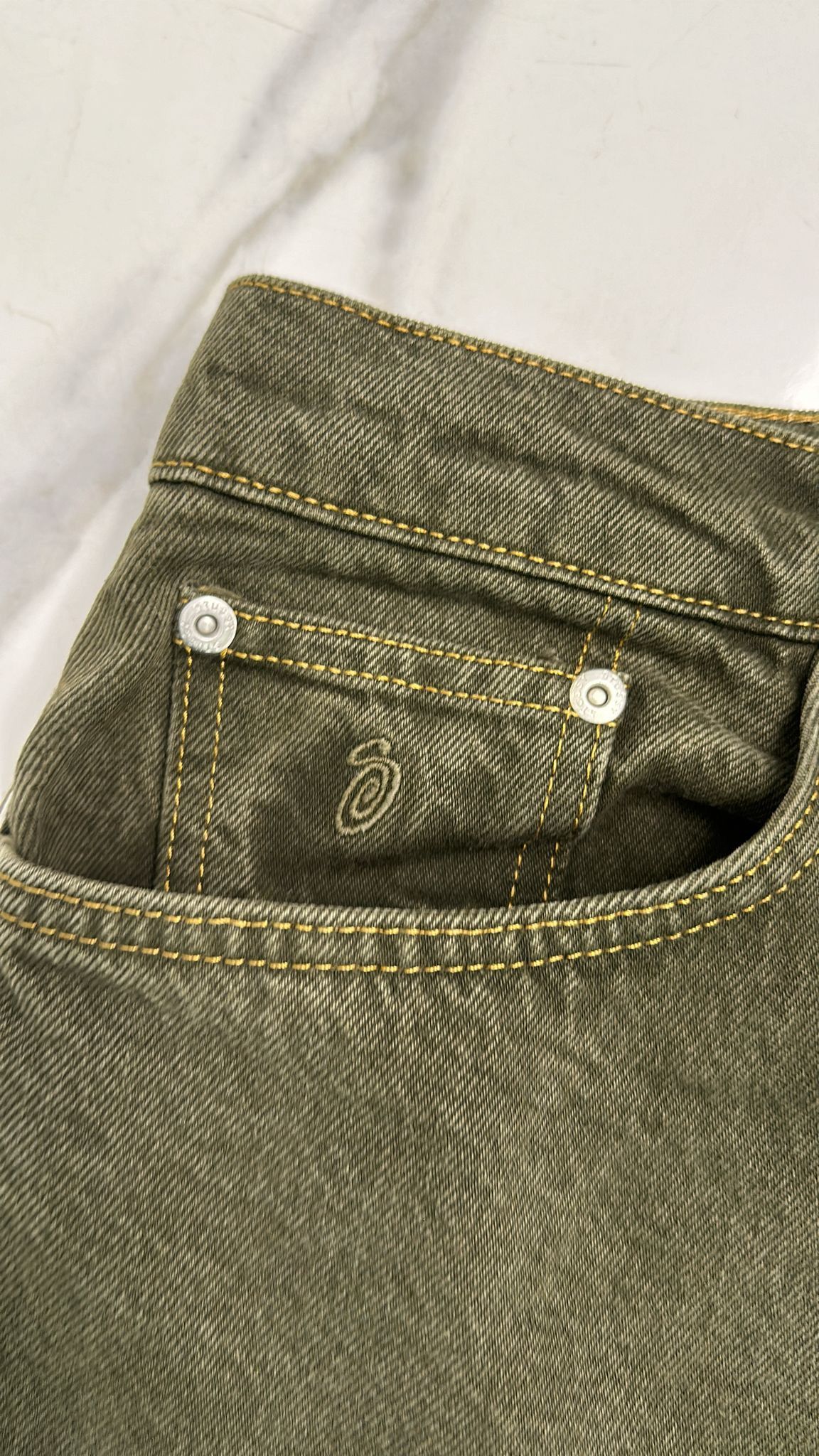 Stussy Stussy Big Ol Jean Olive Size 34 Size US 34 / EU 50 - 4 Thumbnail