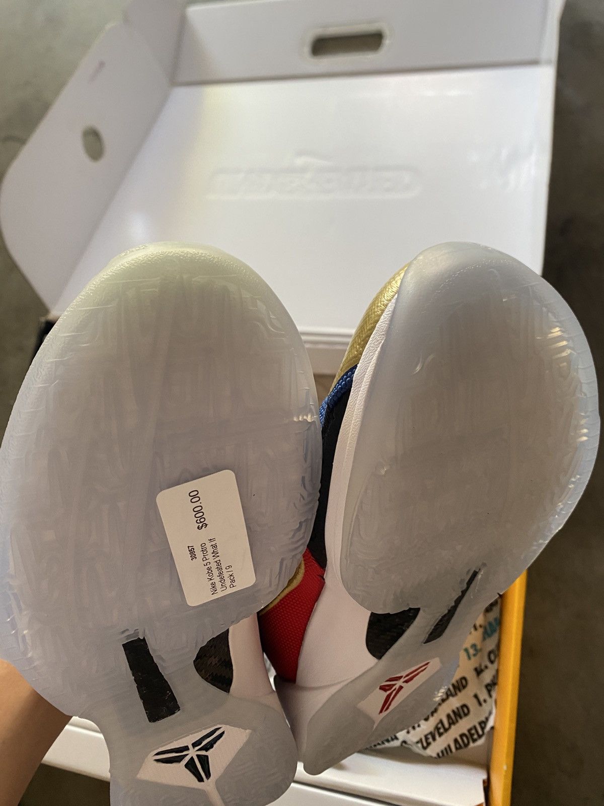 Nike × Undefeated Nike Undefeated Kobe 5 Protro What If Black Only Size US 9 / EU 42 - 7 Thumbnail