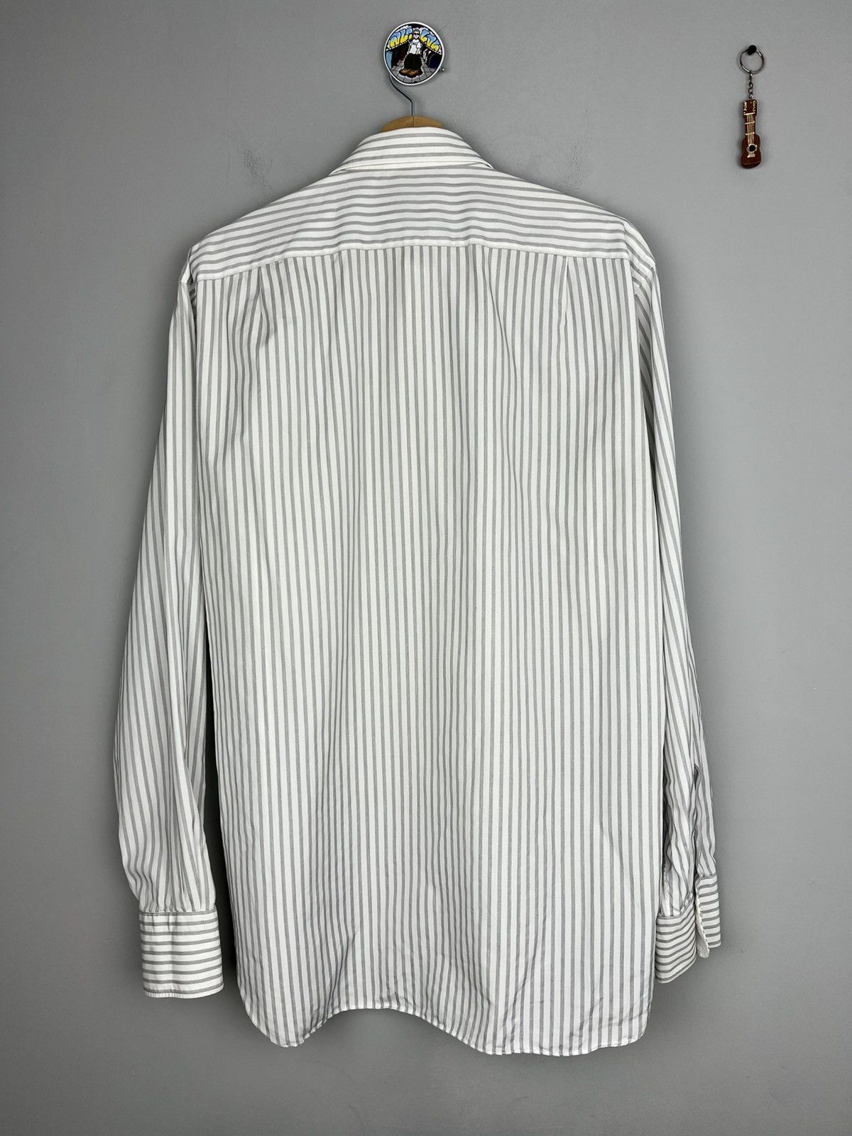 Designer × Ermenegildo Zegna Ermenegildo Zegna Button Up Striped Shirt Long Sleeve Kiton Size US L / EU 52-54 / 3 - 4 Thumbnail
