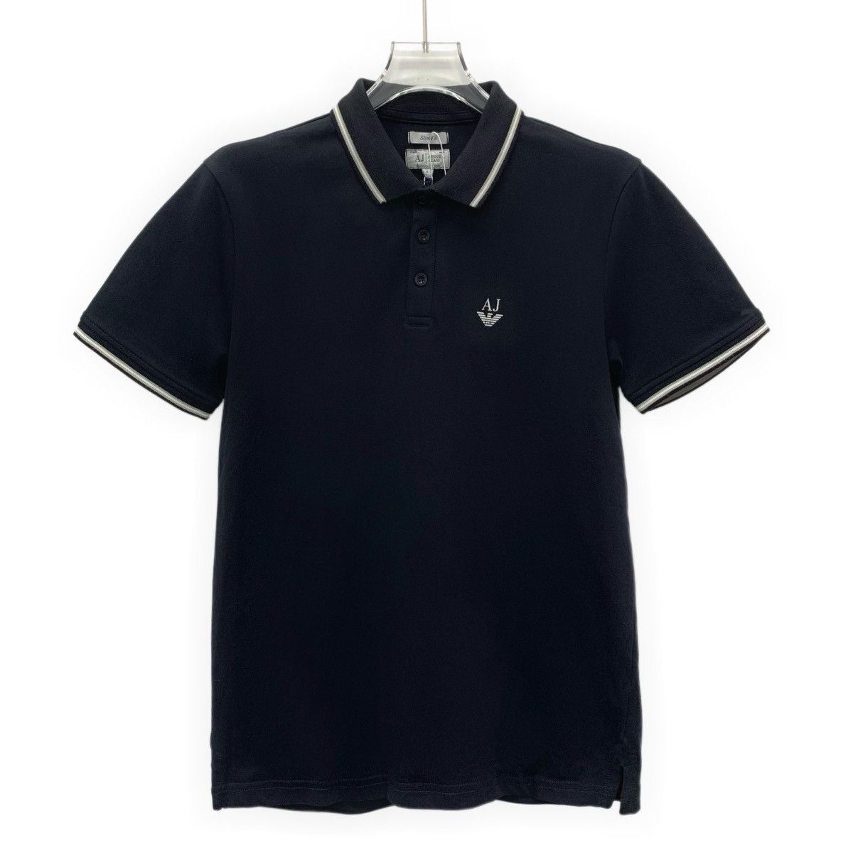 Armani Armani Black Logo Cotton Polo Shirt K26WX Size US S / EU 44-46 / 1 - 1 Thumbnail