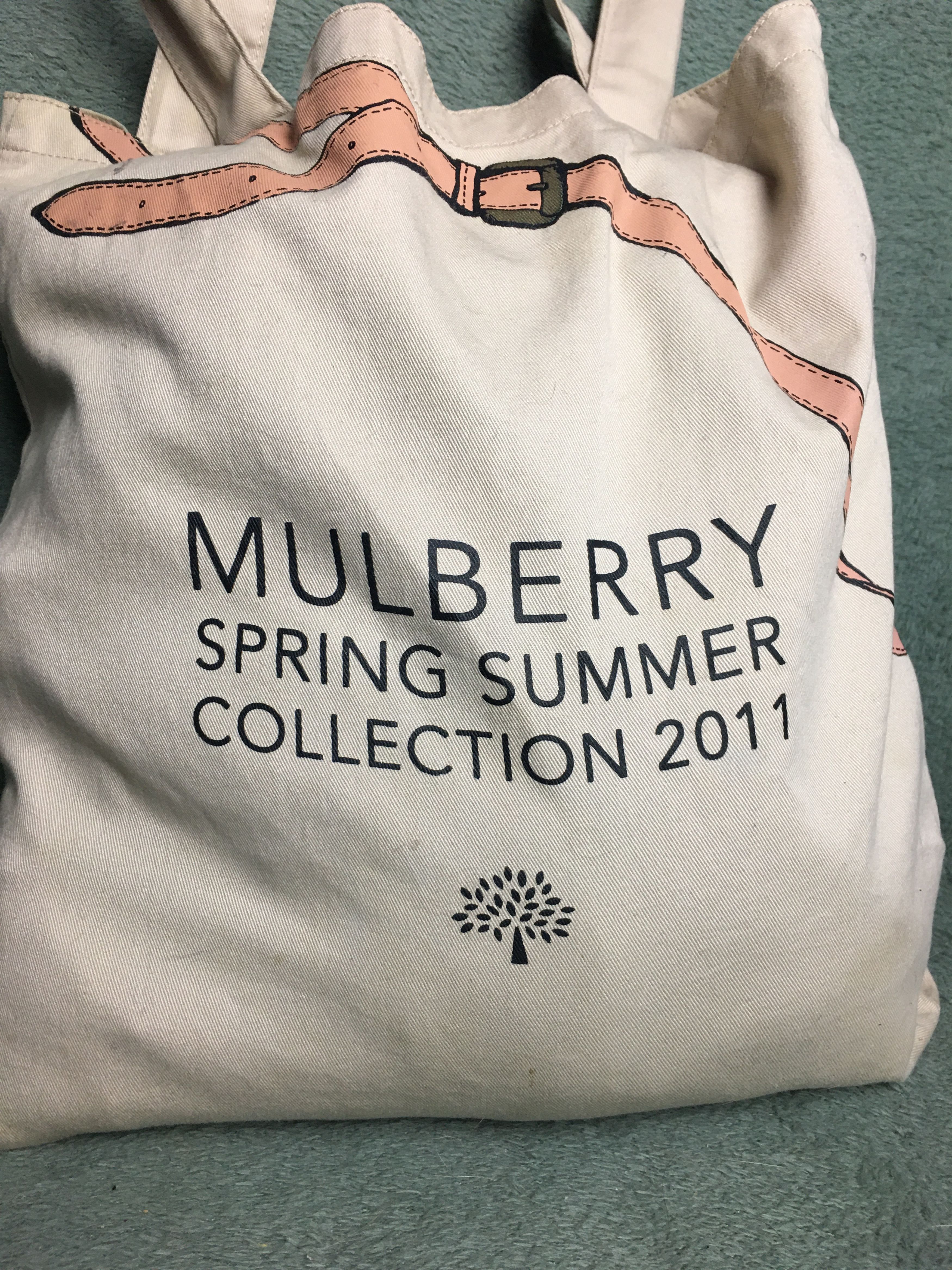 Mulberry RARE Mulberry Bunny Canvas Tote Bag S/S Collection 2011 Size ONE SIZE - 4 Thumbnail