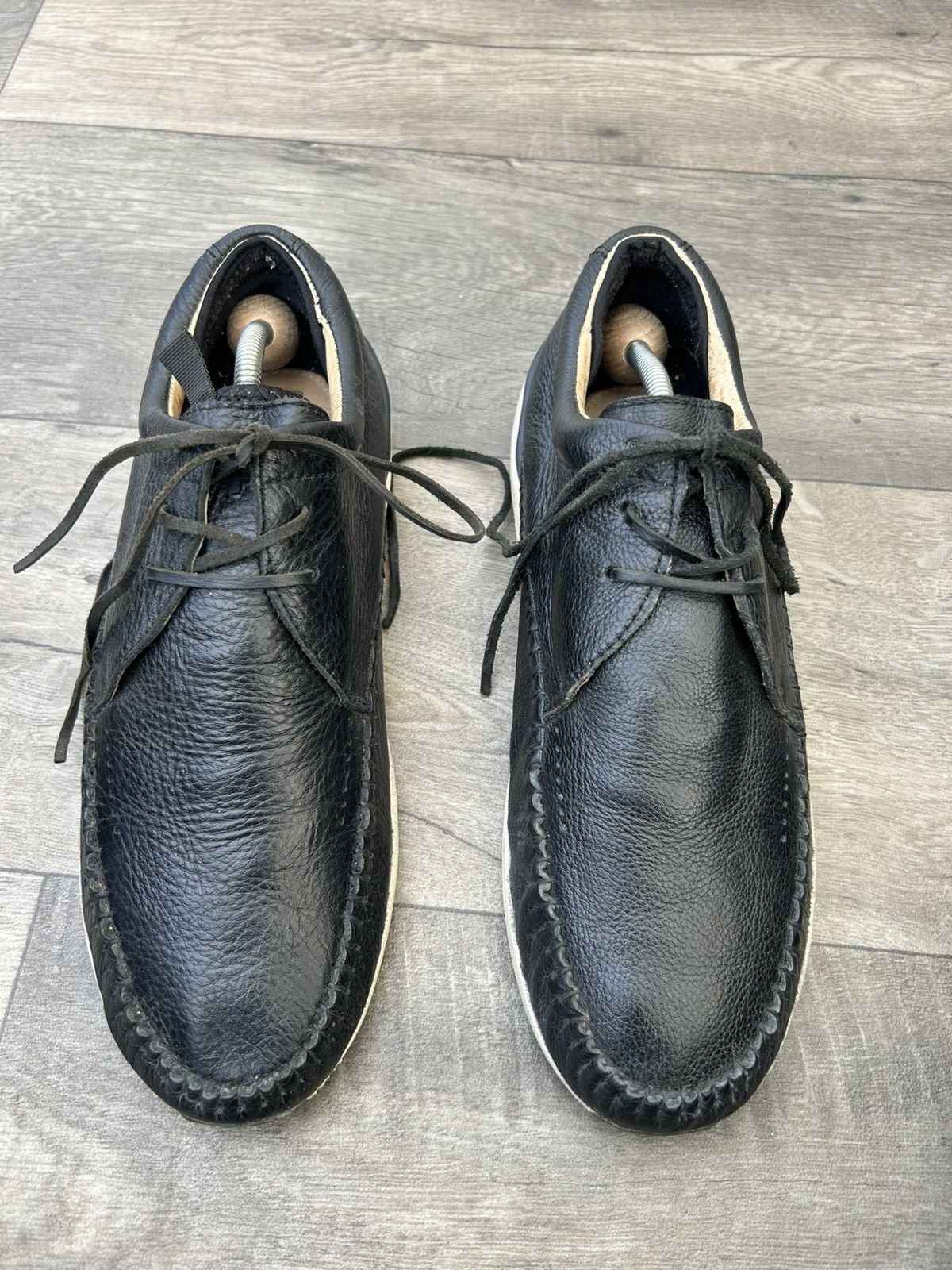 Visvim Visvim FBT Elk black leather moccasin shoes. Size US 9.5 / EU 42-43 - 1 Thumbnail