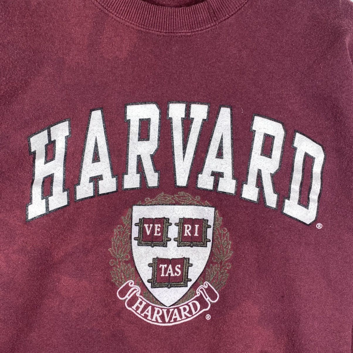 Vintage Vintage 90's HAVARD UNIVERSITY Graphic Faded Sweathshirt Size US S / EU 44-46 / 1 - 2 Thumbnail