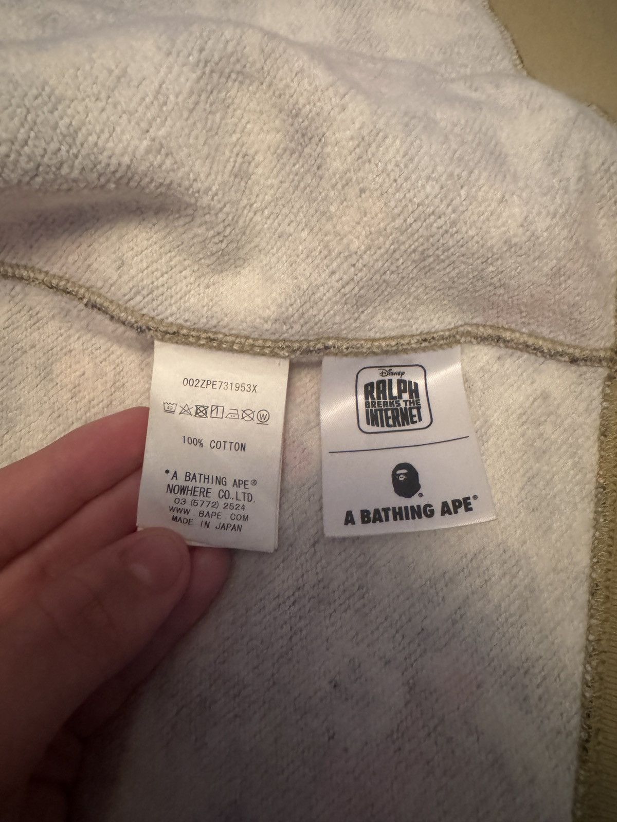 Bape Bape x Ralph breaks the internet shark hoodie Size US M / EU 48-50 / 2 - 5 Thumbnail