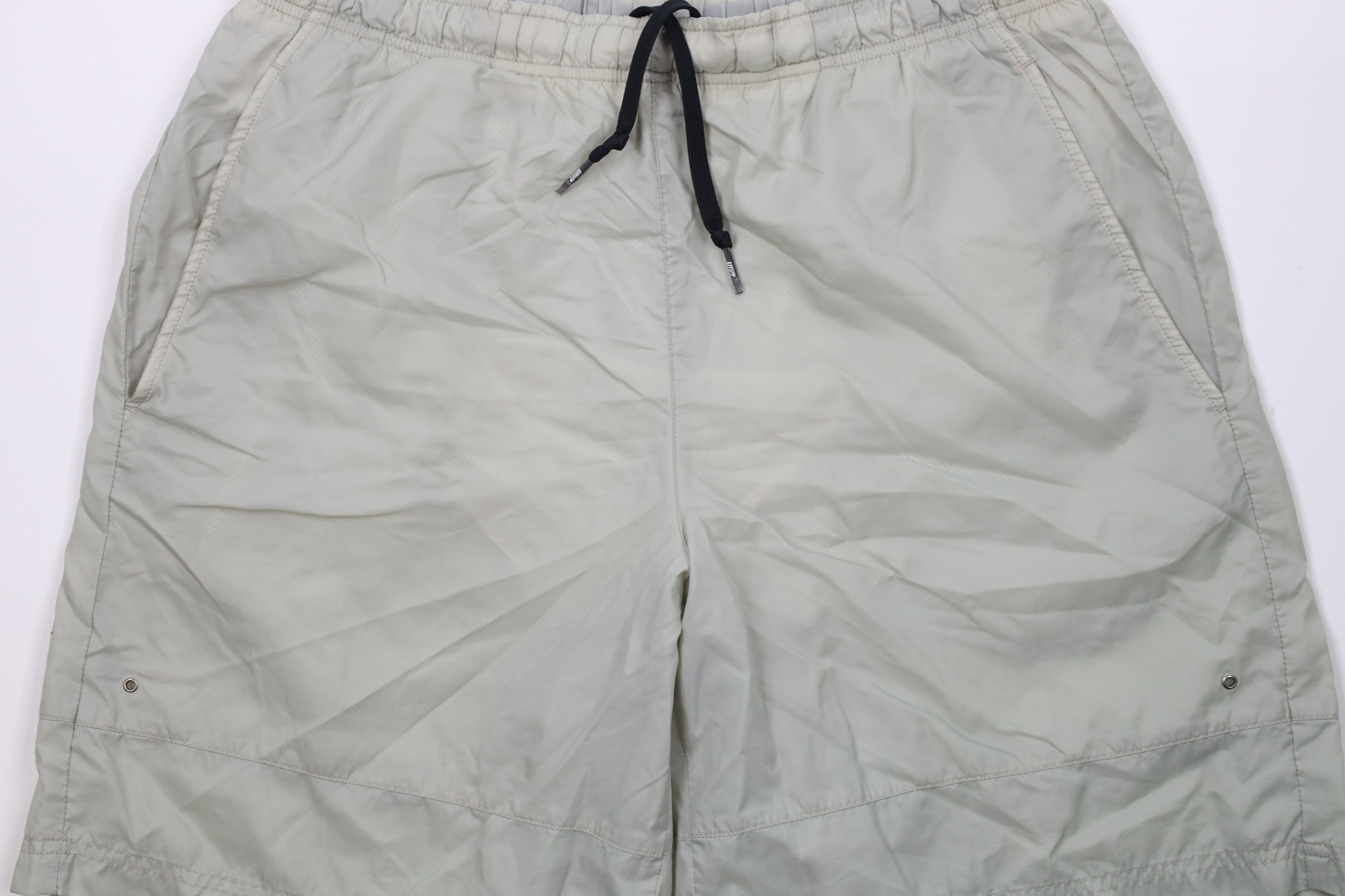 Nike × Vintage Vintage 90s Y2K Nike Mini Swoosh Lined Shorts Light Green Size US 34 / EU 50 - 3 Thumbnail