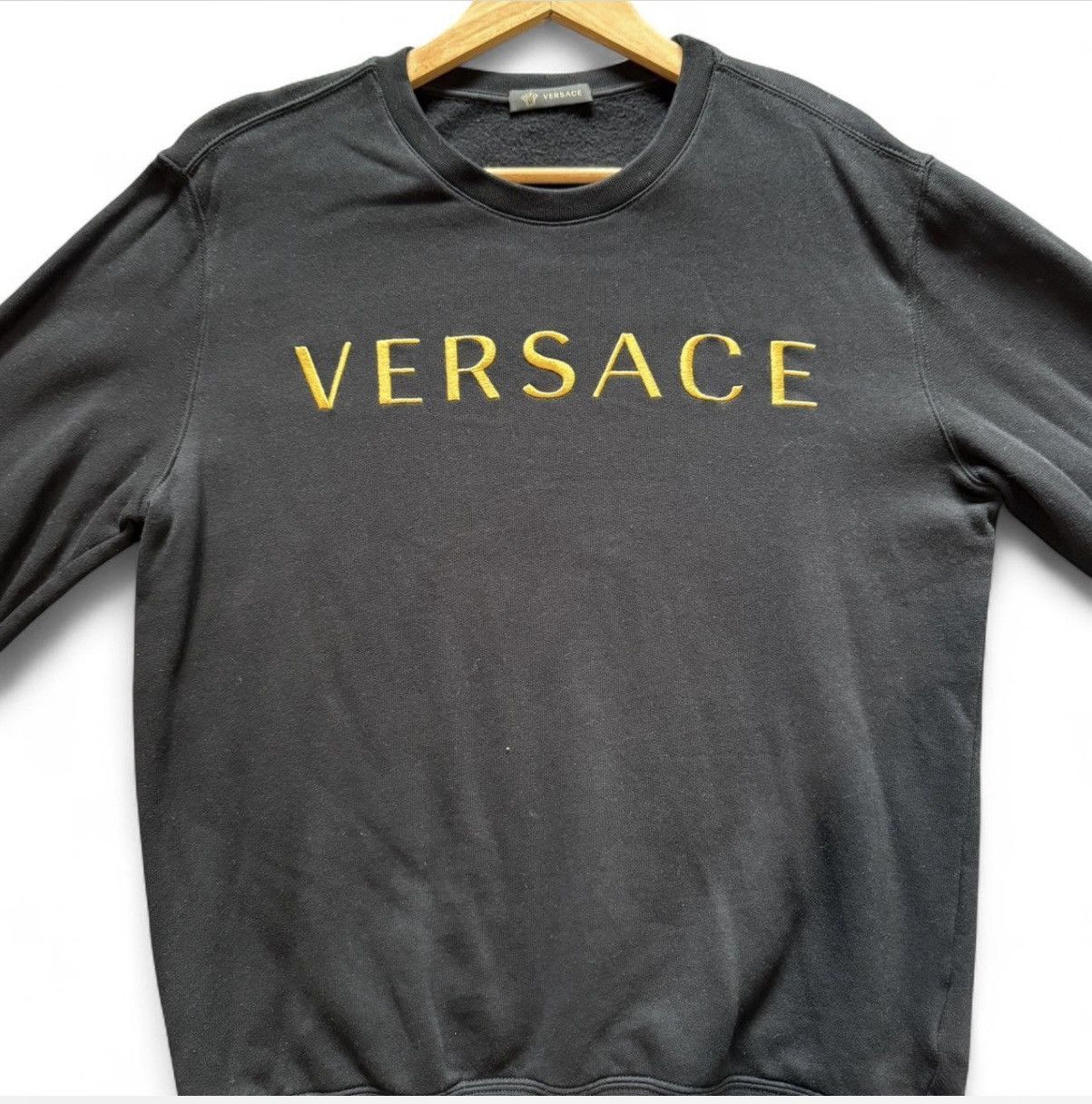Versace Versace Word Logo Sweater Size US M / EU 48-50 / 2 - 2 Thumbnail