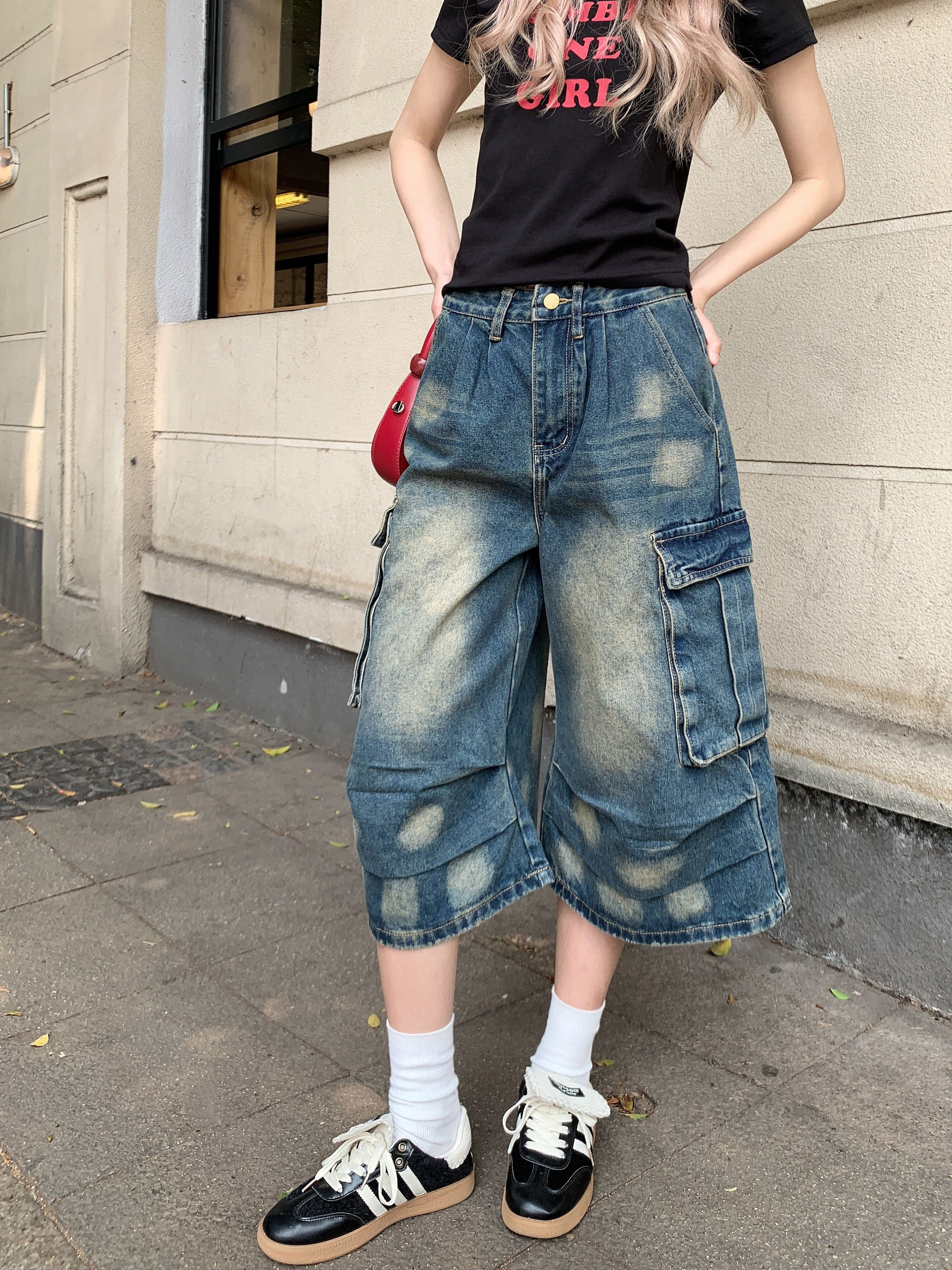 Japanese Brand × Vintage Vintage multi-pocket jeans men's wide leg casual pants Size 28" / US 6 / IT 42 - 5 Thumbnail