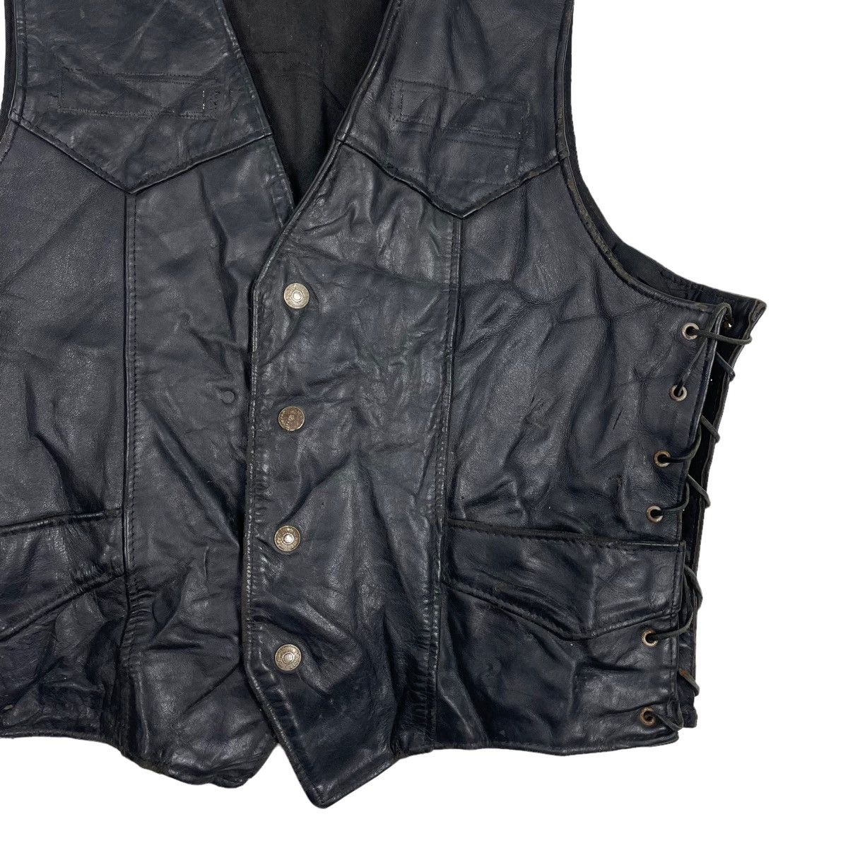💥SCHOTT DUROJAC LEATHER VEST JACKET