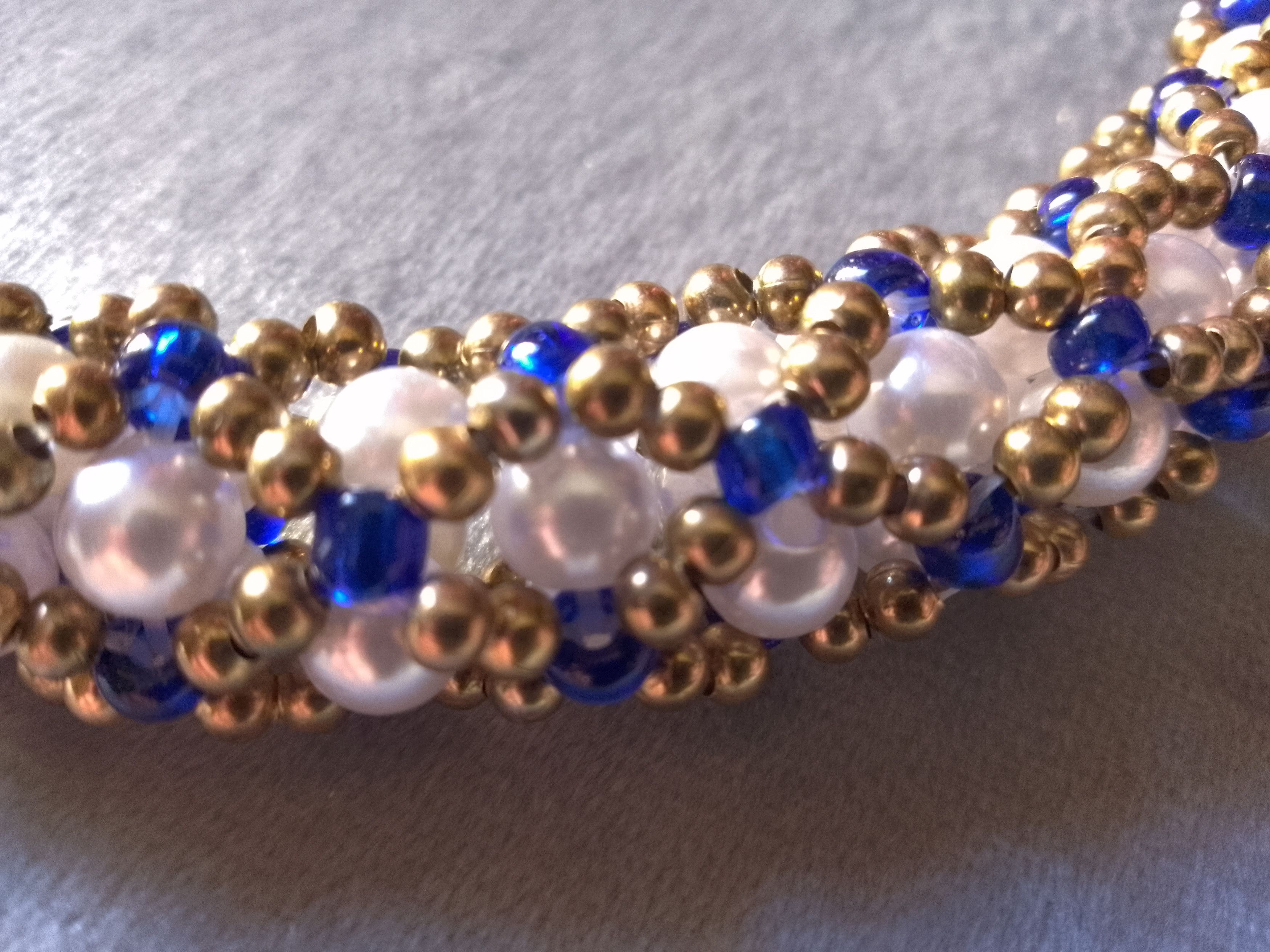 Handmade Necklace Pearls Vintage Style Tubular Elegant Size ONE SIZE - 2 Thumbnail