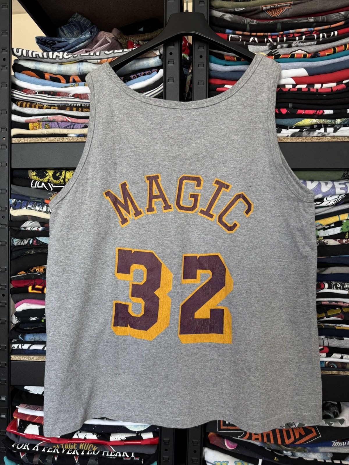 Vintage Tank top Lakers vintage Starter Magic 32 Size US XL / EU 56 / 4 - 2 Thumbnail