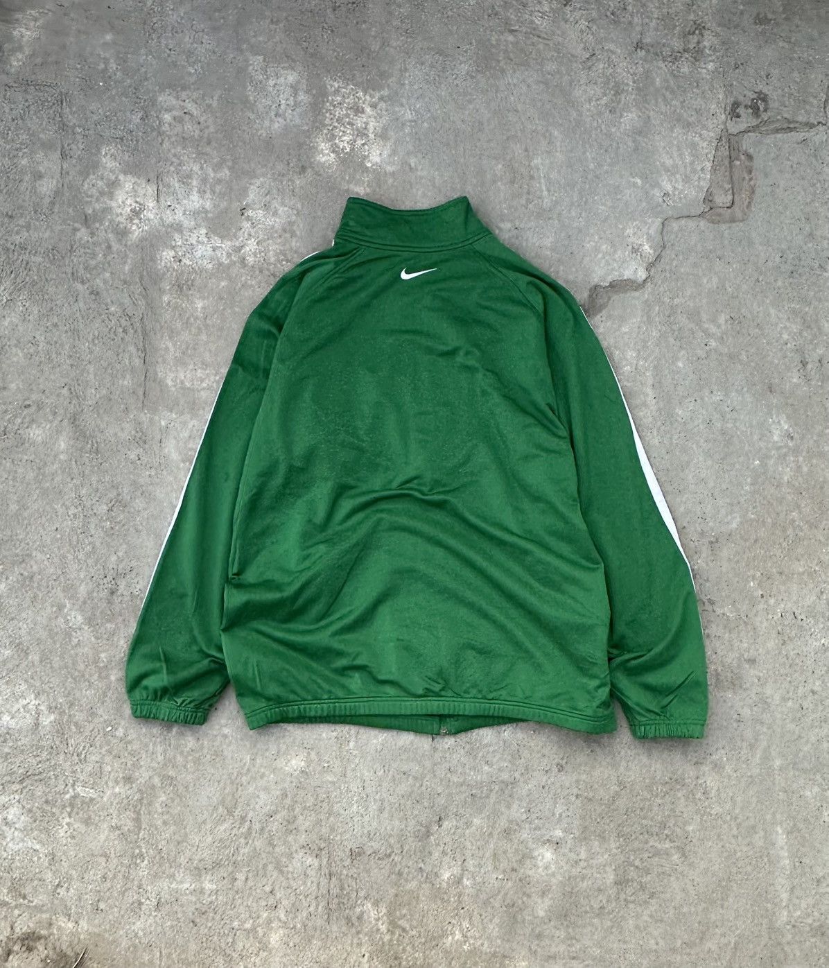 Nike Vintage Y2k Nike Green Full Zip Track Jacket Size US XL / EU 56 / 4 - 3 Thumbnail