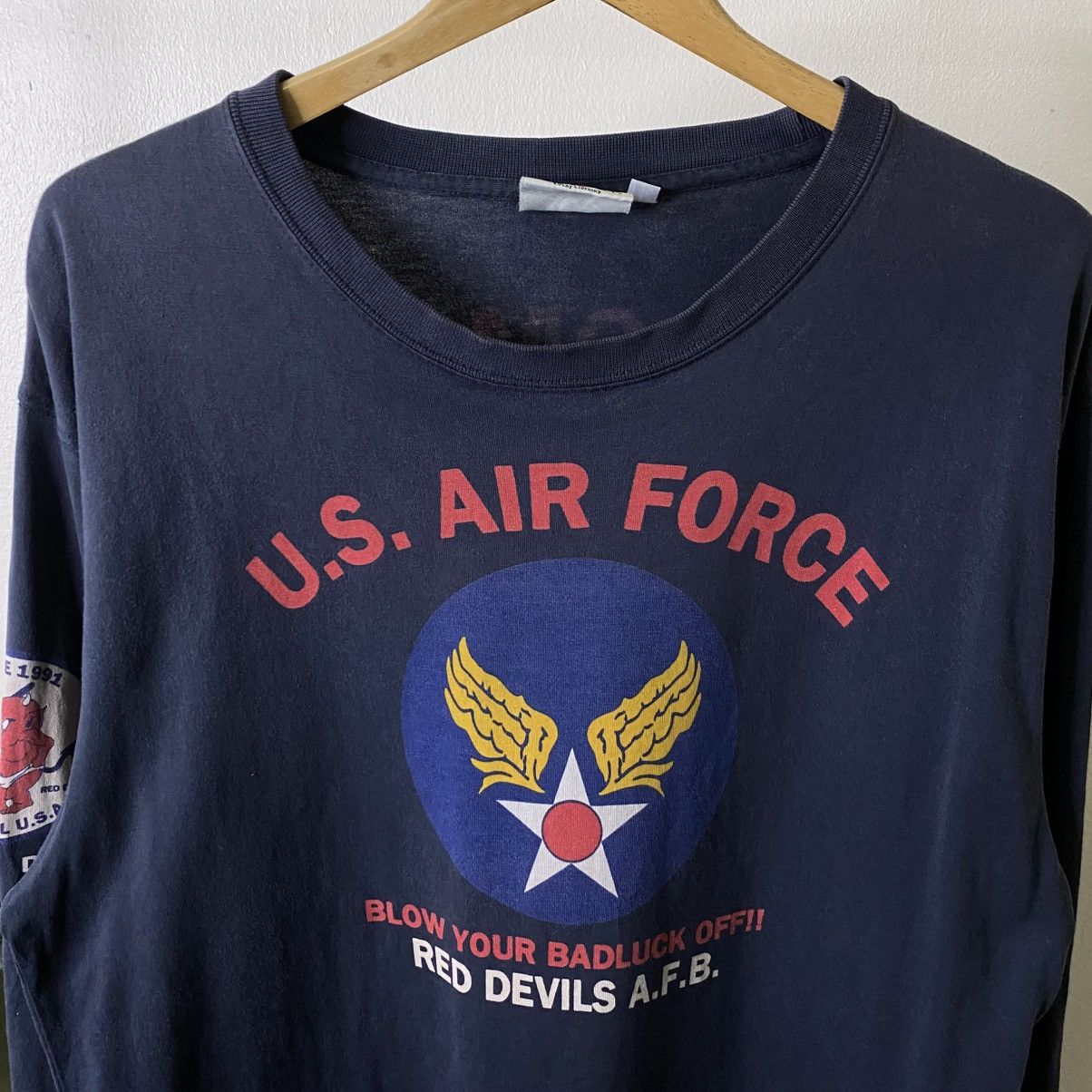 Tedman Tedman Company US Air Force Red Devils Fighting Squadron LS Size US XL / EU 56 / 4 - 2 Thumbnail