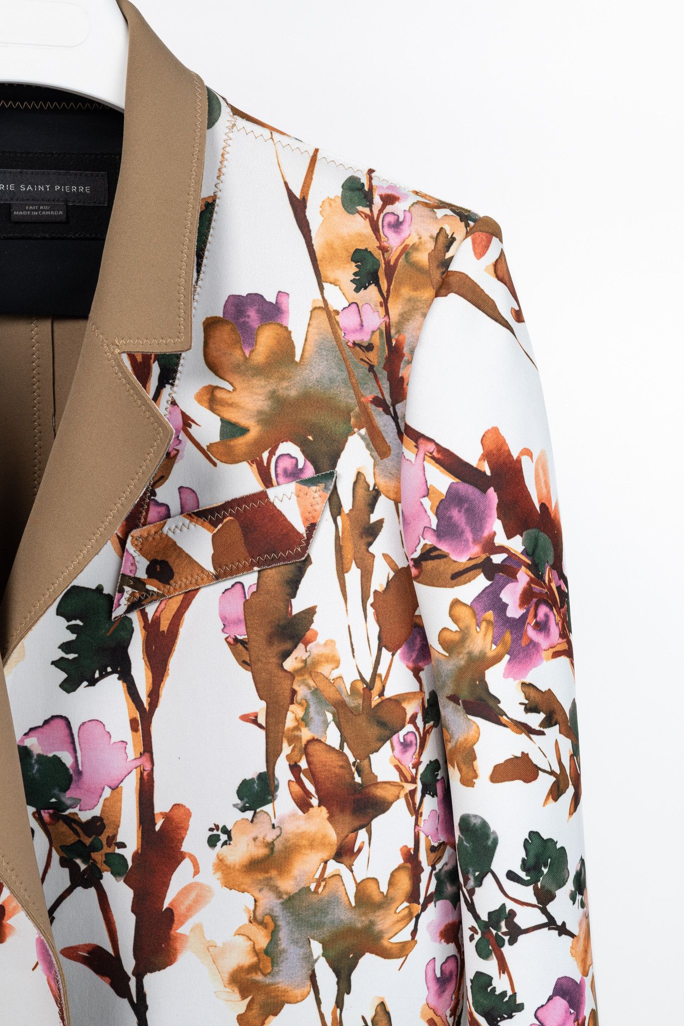 Marie Saint Pierre Marie Saint Pierre Redzepi Fall-Print Floral Neoprene Jacket Size L / US 10 / IT 46 - 5 Thumbnail
