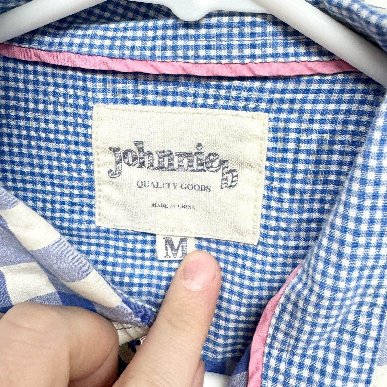 Other Johnnie-O Shirt M Hangin' Out Button Down Shirt Blue Plaid Size US M / EU 48-50 / 2 - 2 Thumbnail