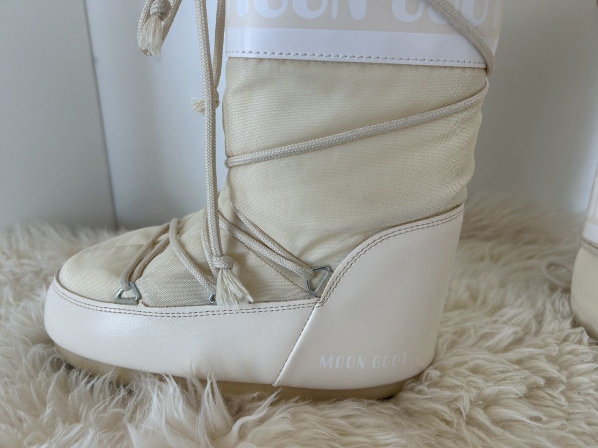 Moon Boot Off White Moon Boots Size US 8 / IT 38 - 3 Thumbnail