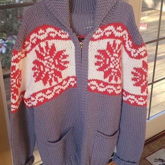 Vintage Vintage Unique Aztek 100% Wool Full Zip Collared Sz XL Cardi Size US XL / EU 56 / 4 - 2 Thumbnail