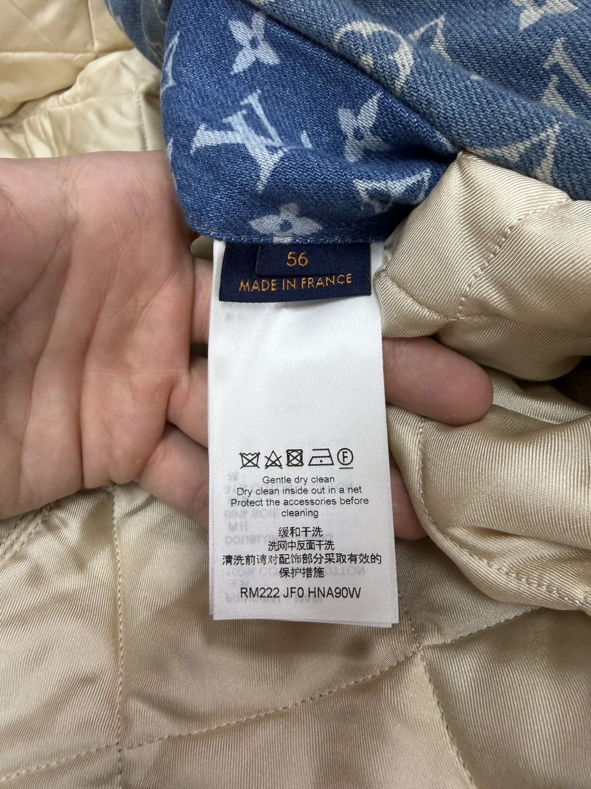 Louis Vuitton Louis Vuitton Light Wash Denim Floral Destroyed (56) Jacket Size US XXL / EU 58 / 5 - 4 Thumbnail