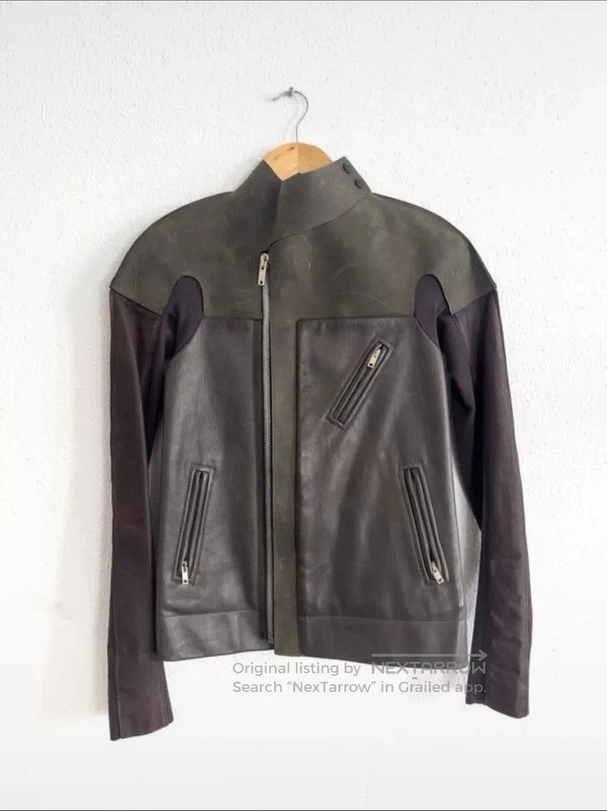 Rick Owens Rick Owens Dark Green Leather Jacket. Size US XS / EU 42 / 0 - 1 Thumbnail