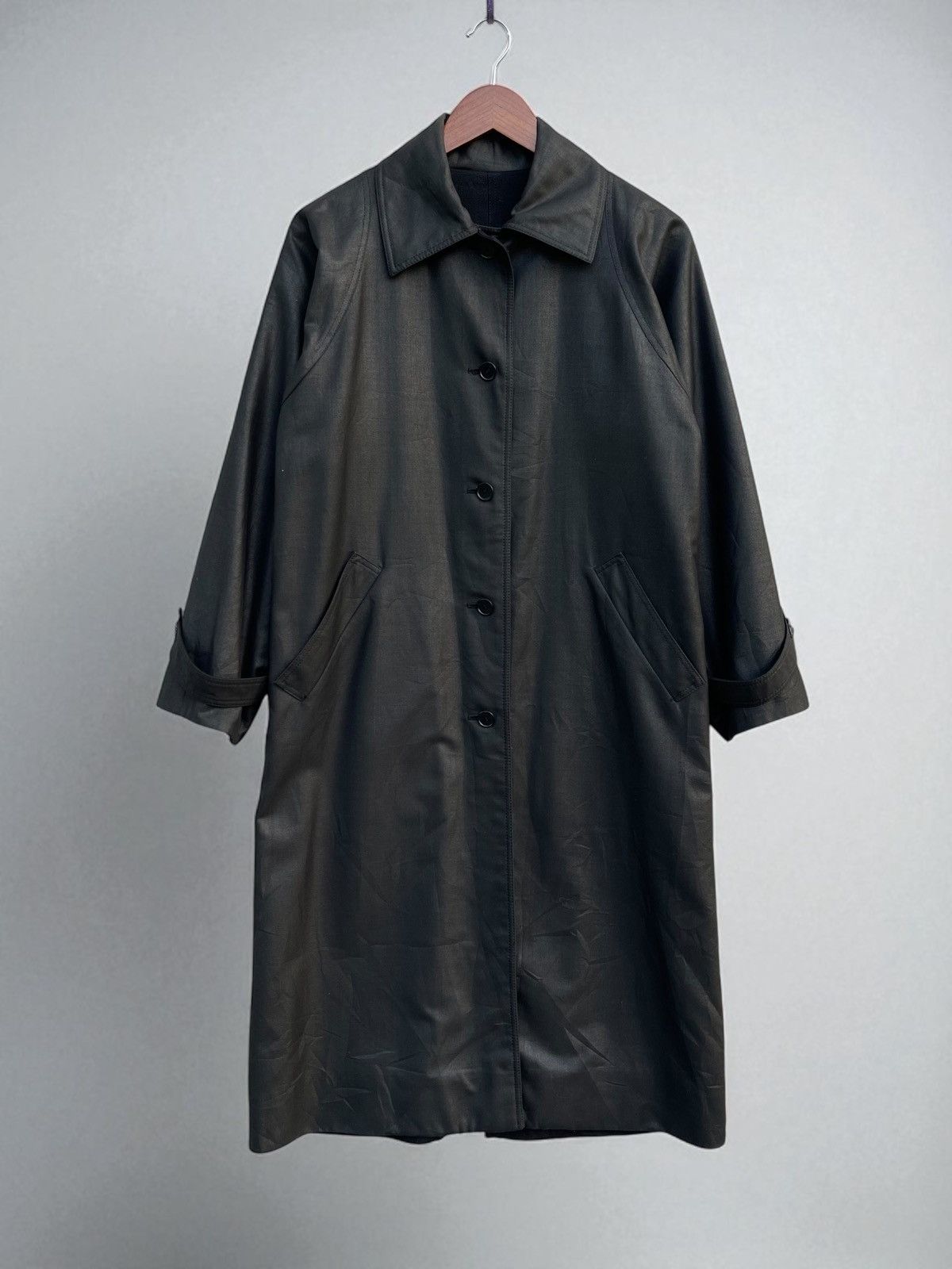 Givenchy 🔥VINTAGE GIVENCHY BLACK METALLIC/WOOL REVERSIBLE JACKET Size US M / EU 48-50 / 2 - 4 Thumbnail