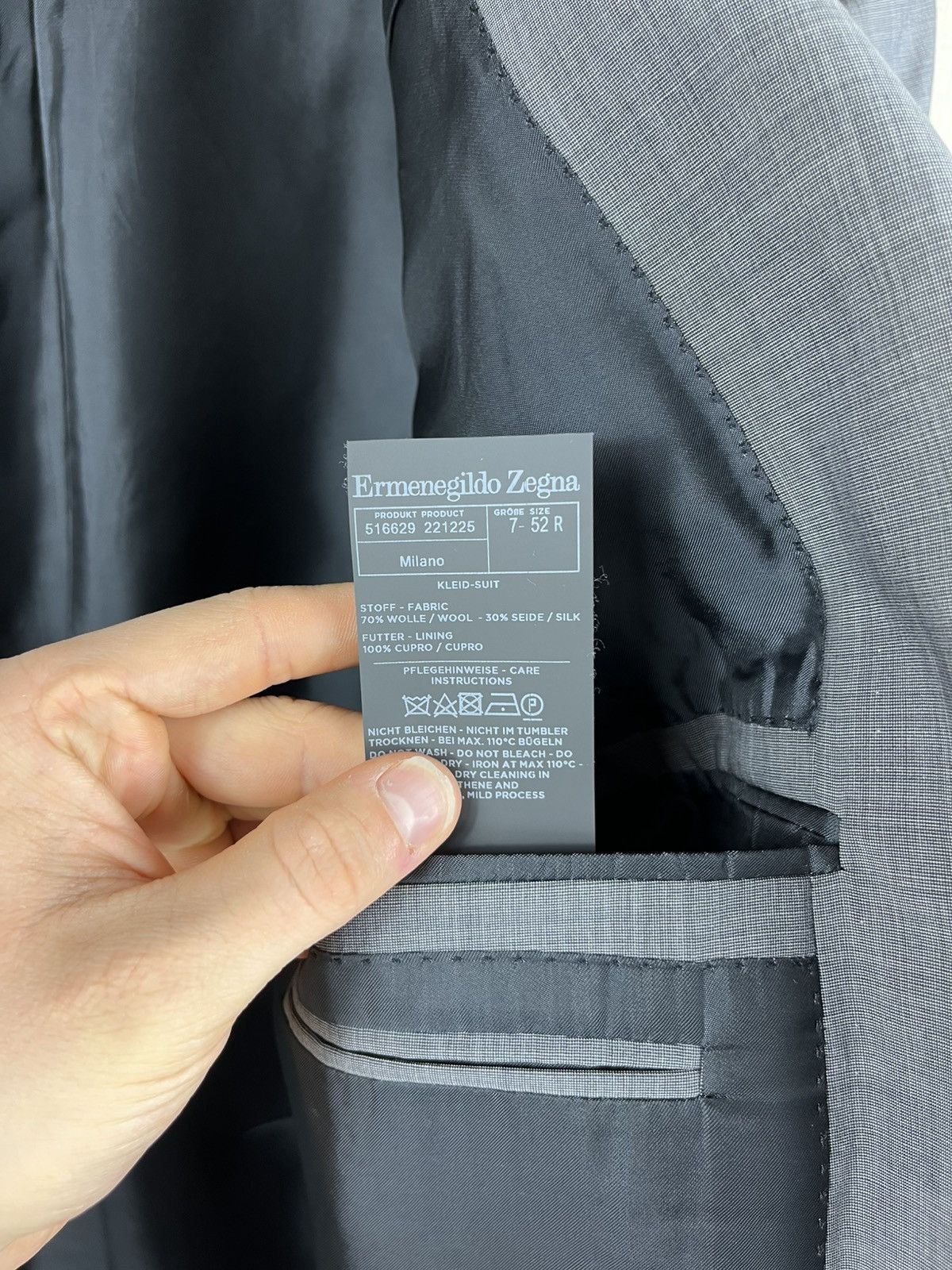 Ermenegildo Zegna Ermenegildo Zegna Leggerissimo wool silk blazer jacket Size 52R - 20 Thumbnail