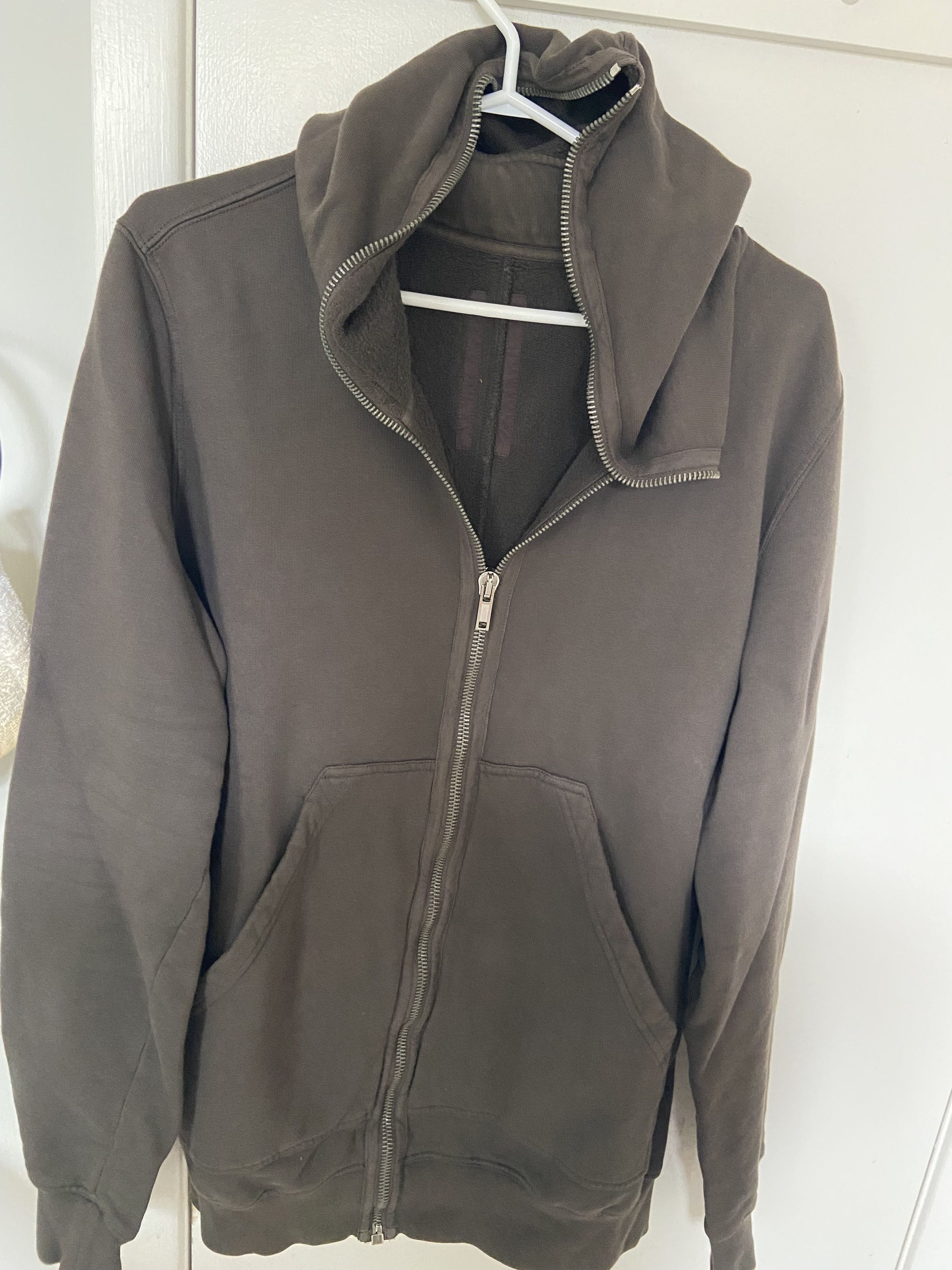 Rick Owens Drkshdw FELPA DUST GIMP HOODIE RACCAGNI ZIPS Size US XL / EU 56 / 4 - 2 Thumbnail