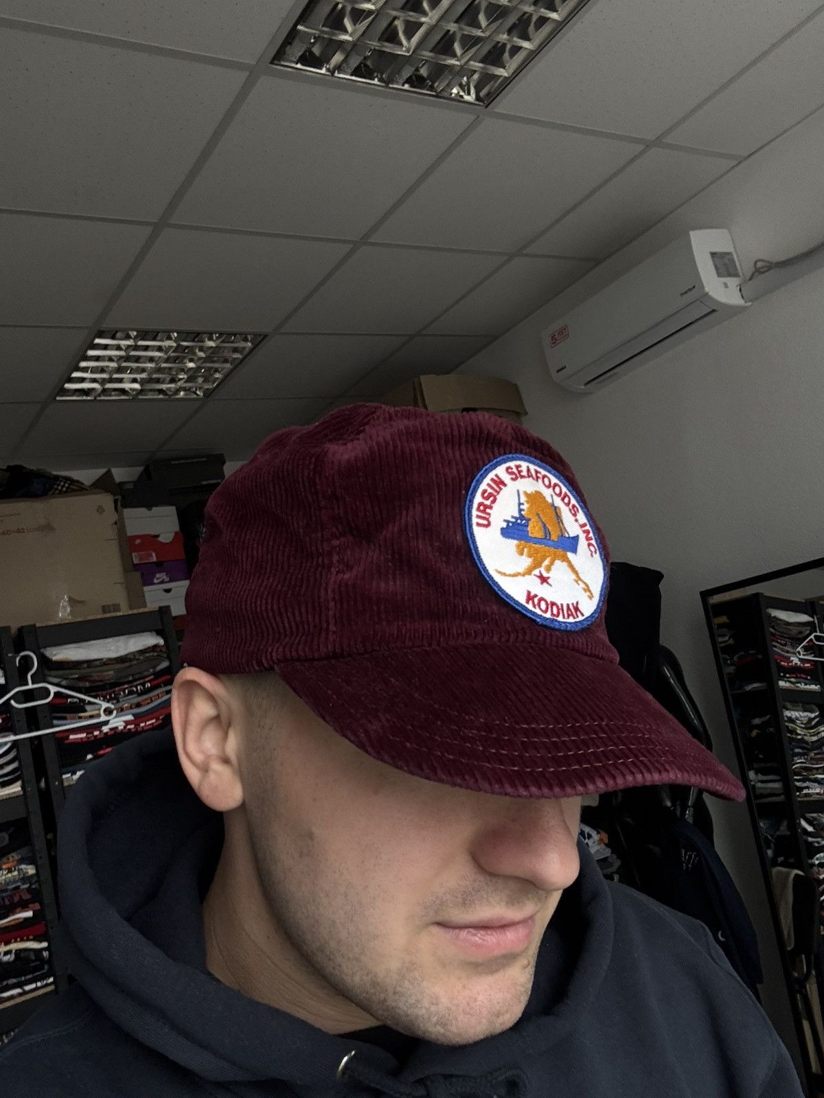 Vintage Ursin seafoods Kodiak cap velvet vintage 90-00s Size ONE SIZE - 1 Thumbnail