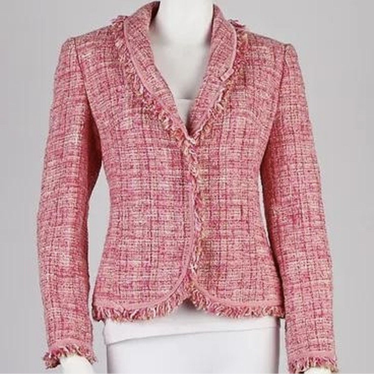 Escada Vintage Escada Tweed Blazer Size XS / US 0-2 / IT 36-38 - 2 Thumbnail