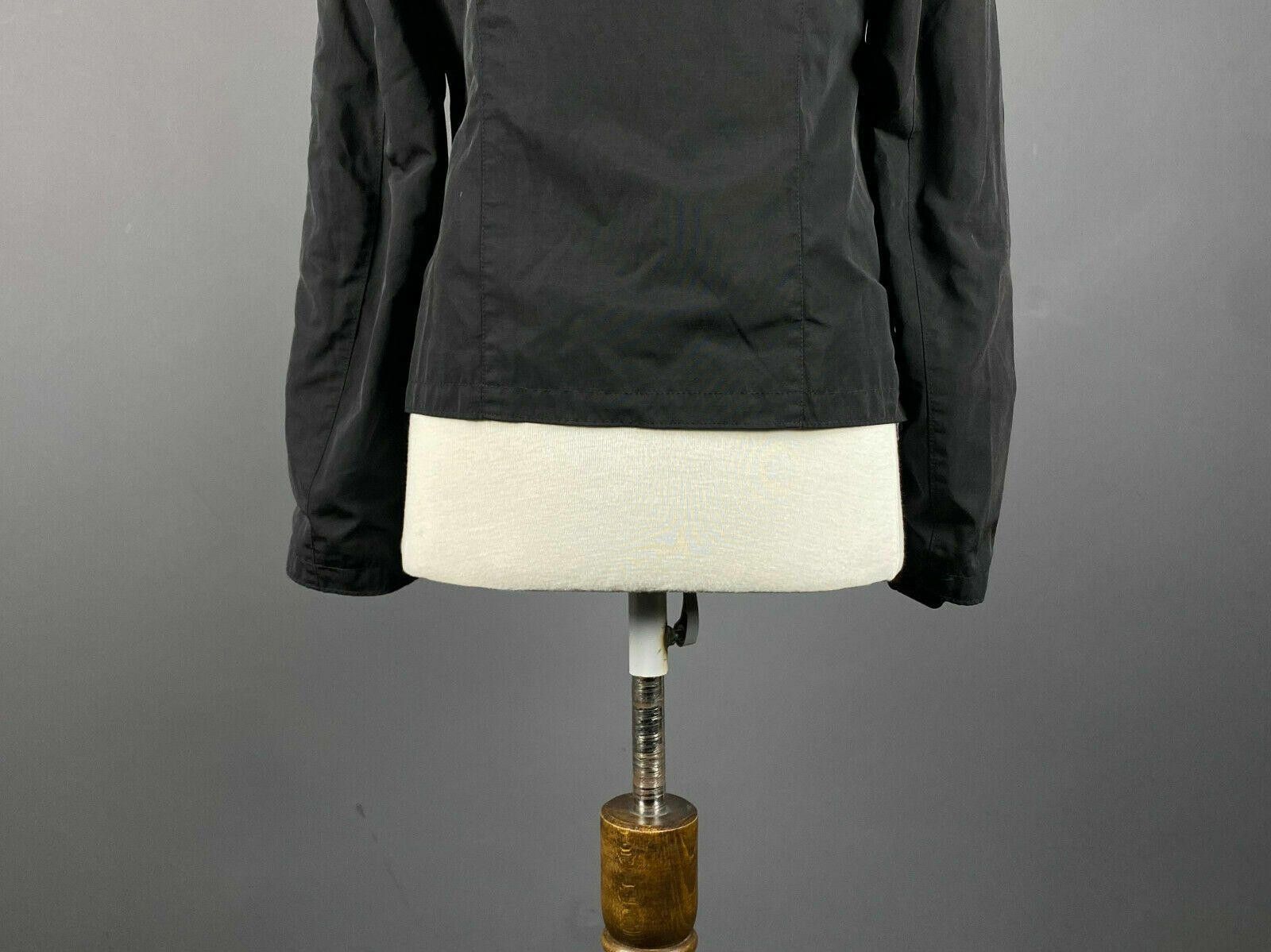 Designer Ladies S' Max Mara Black Full Zip High Jacket Size GB12 F42 Size S / US 4 / IT 40 - 8 Thumbnail