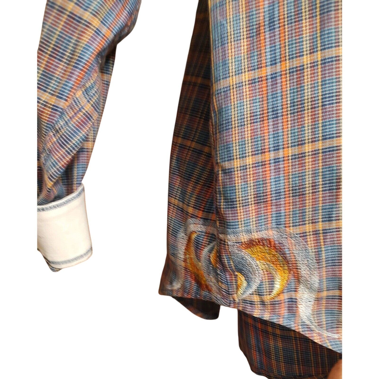 Robert Graham ROBERT GRAHAM Button down shirt Flip Cuff Multi X-Large EUC Size US XL / EU 56 / 4 - 9 Thumbnail