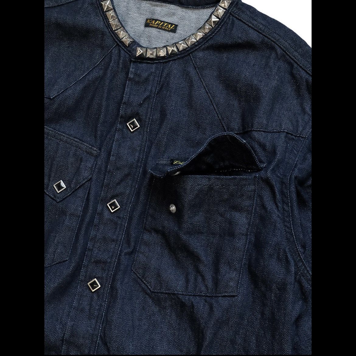 Kapital Kapital 80z denim band color stud western shirt Size US XL / EU 56 / 4 - 5 Thumbnail