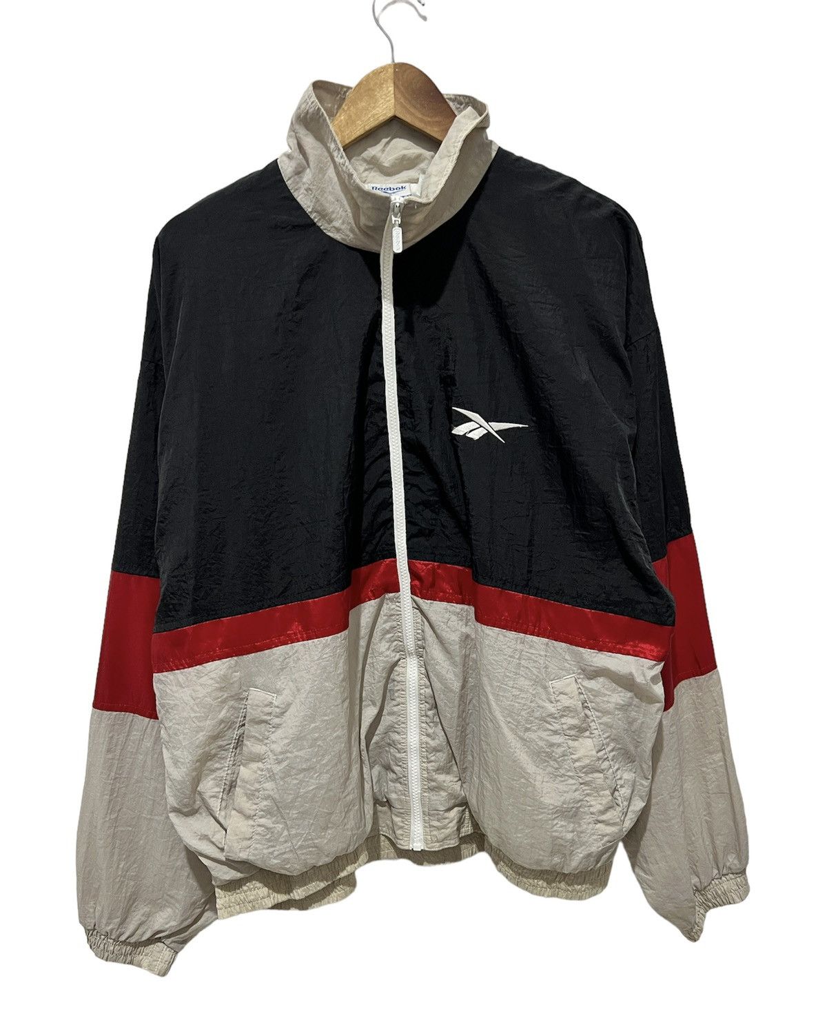 Reebok × Vintage Vintage 90s Reebok Windbreaker Jacket Size US L / EU 52-54 / 3 - 1 Thumbnail