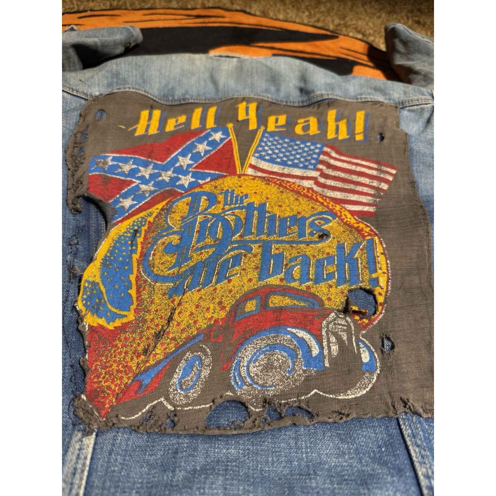 Band Tees × Vintage Vintage 70s Allman Brothers Jean Jacket Maverick Sanforset Size US M / EU 48-50 / 2 - 3 Thumbnail