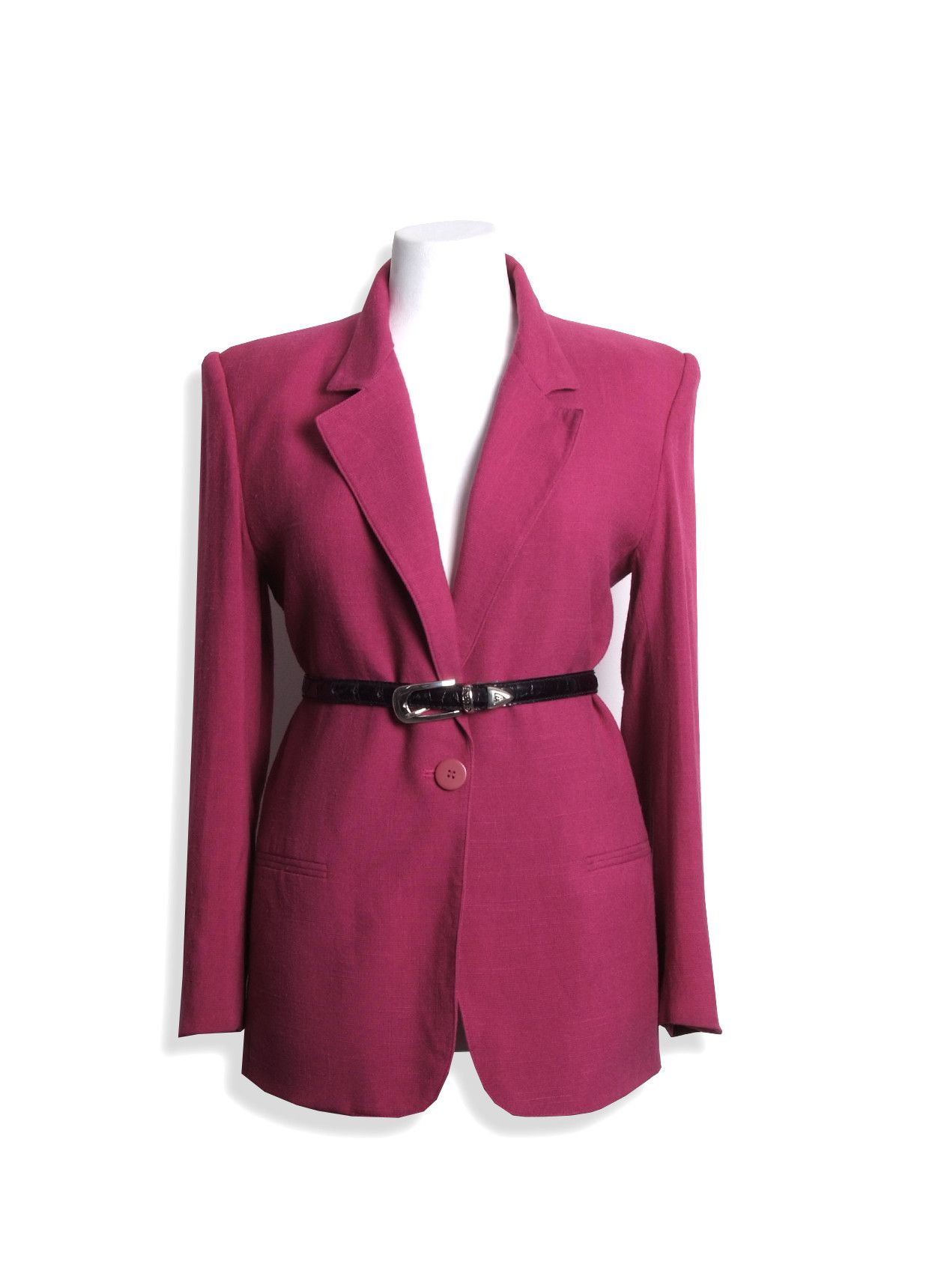 Dior Vintage Christian Dior Crimson Pink Blazer Jacket Size L / US 10 / IT 46 - 1 Thumbnail