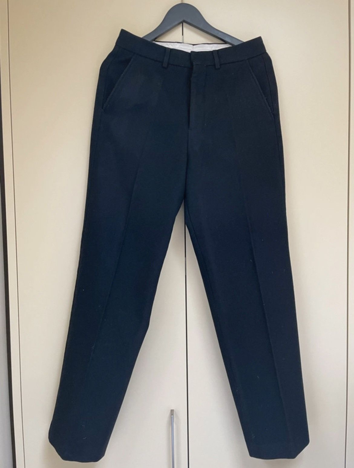 AMI AMI Black Wool Formal Trousers Size US 31 - 1 Thumbnail