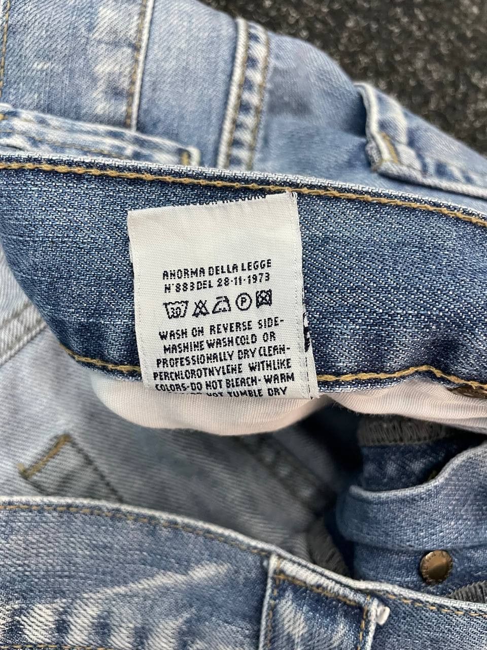 Armani × Vintage ARMANI HYSTERIC GLAMOUR STYLE DISTRESSED JEANS 90S Size US 34 / EU 50 - 9 Thumbnail