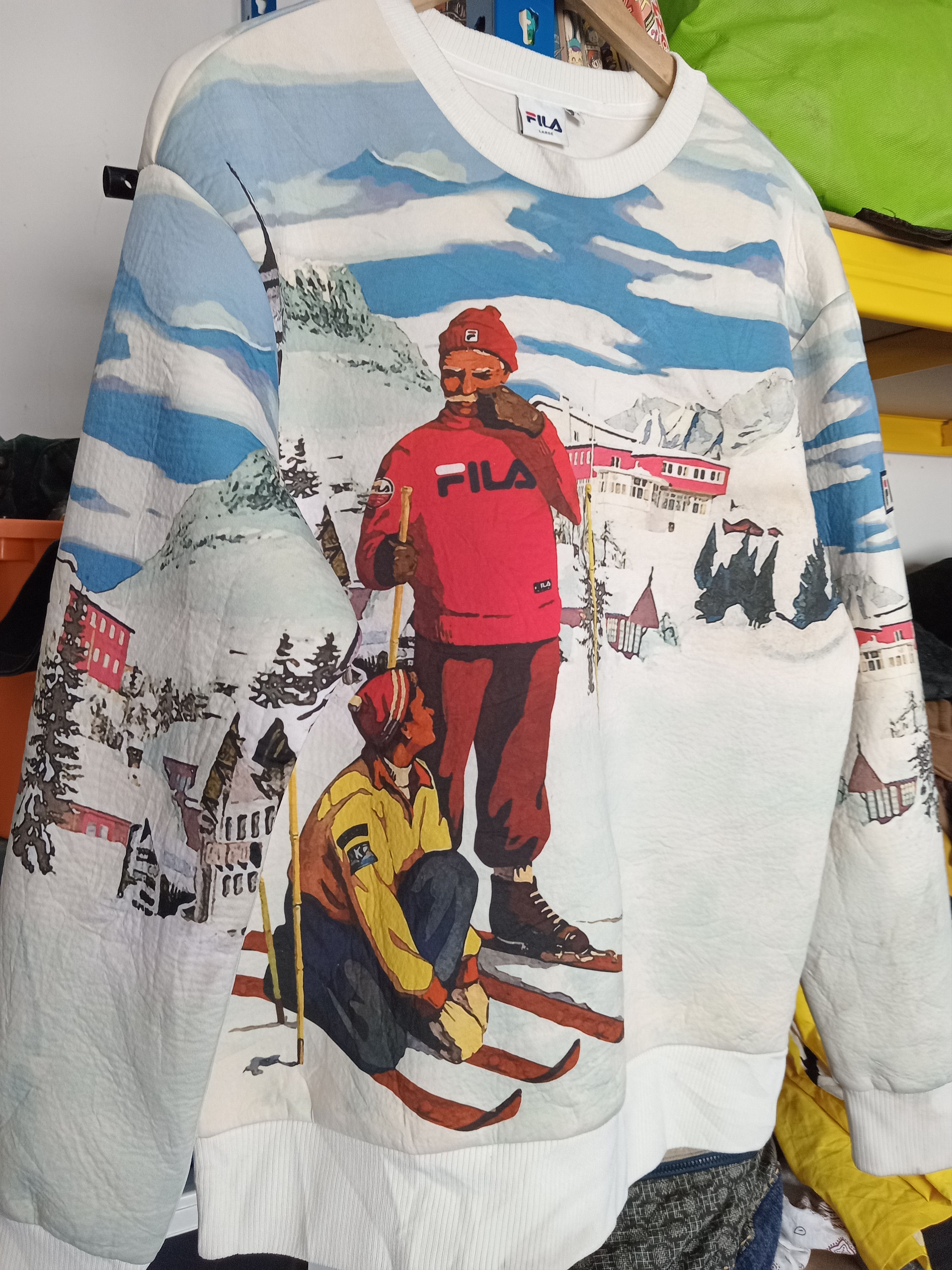 Fila × Vintage Vintage Rare Fila Ski Anniversary Sweatshirt Size US L / EU 52-54 / 3 - 5 Thumbnail