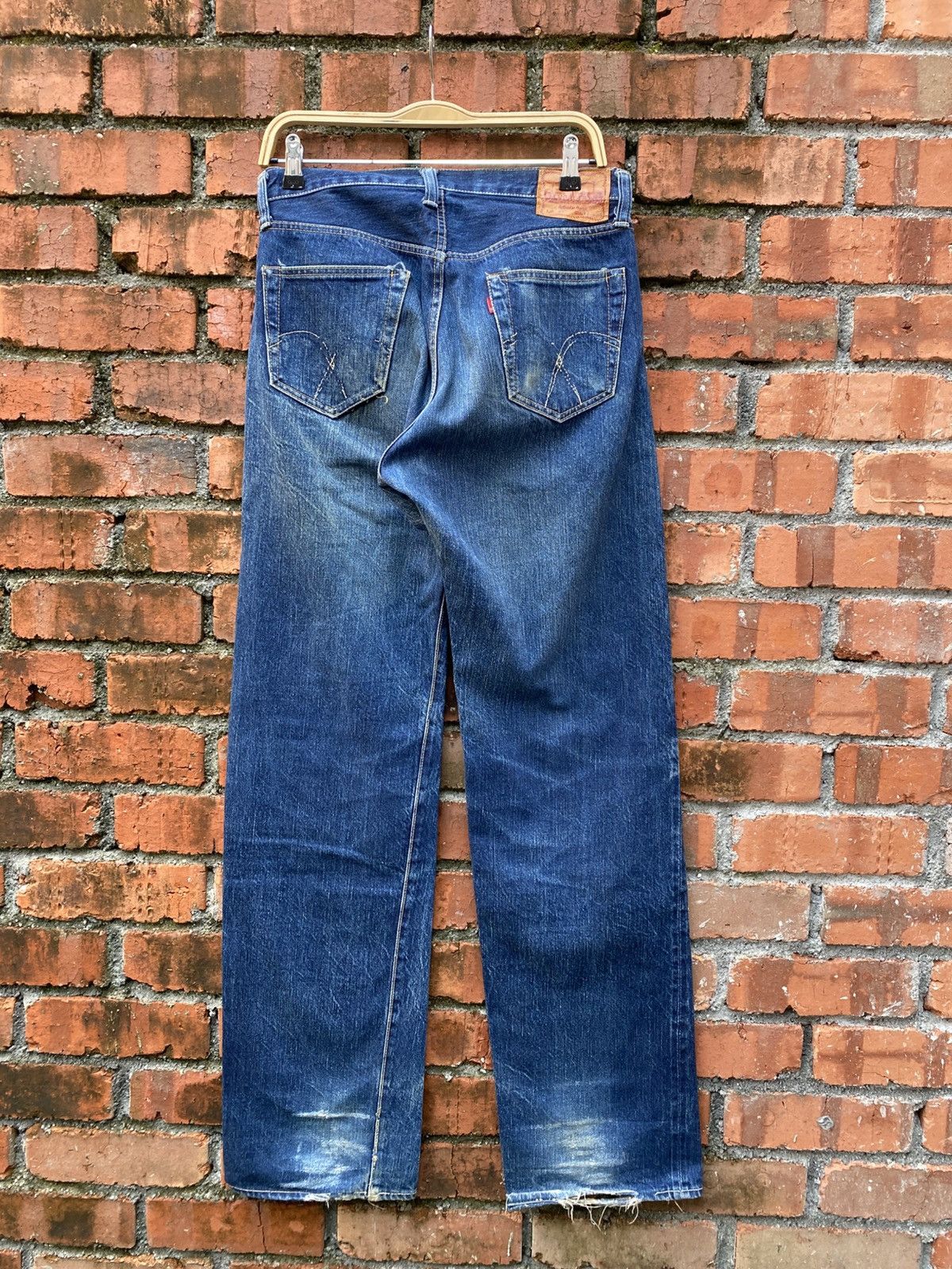 Vintage W30x34.5 redline silverstone denime made in JAPAN Size US 30 / EU 46 - 2 Thumbnail