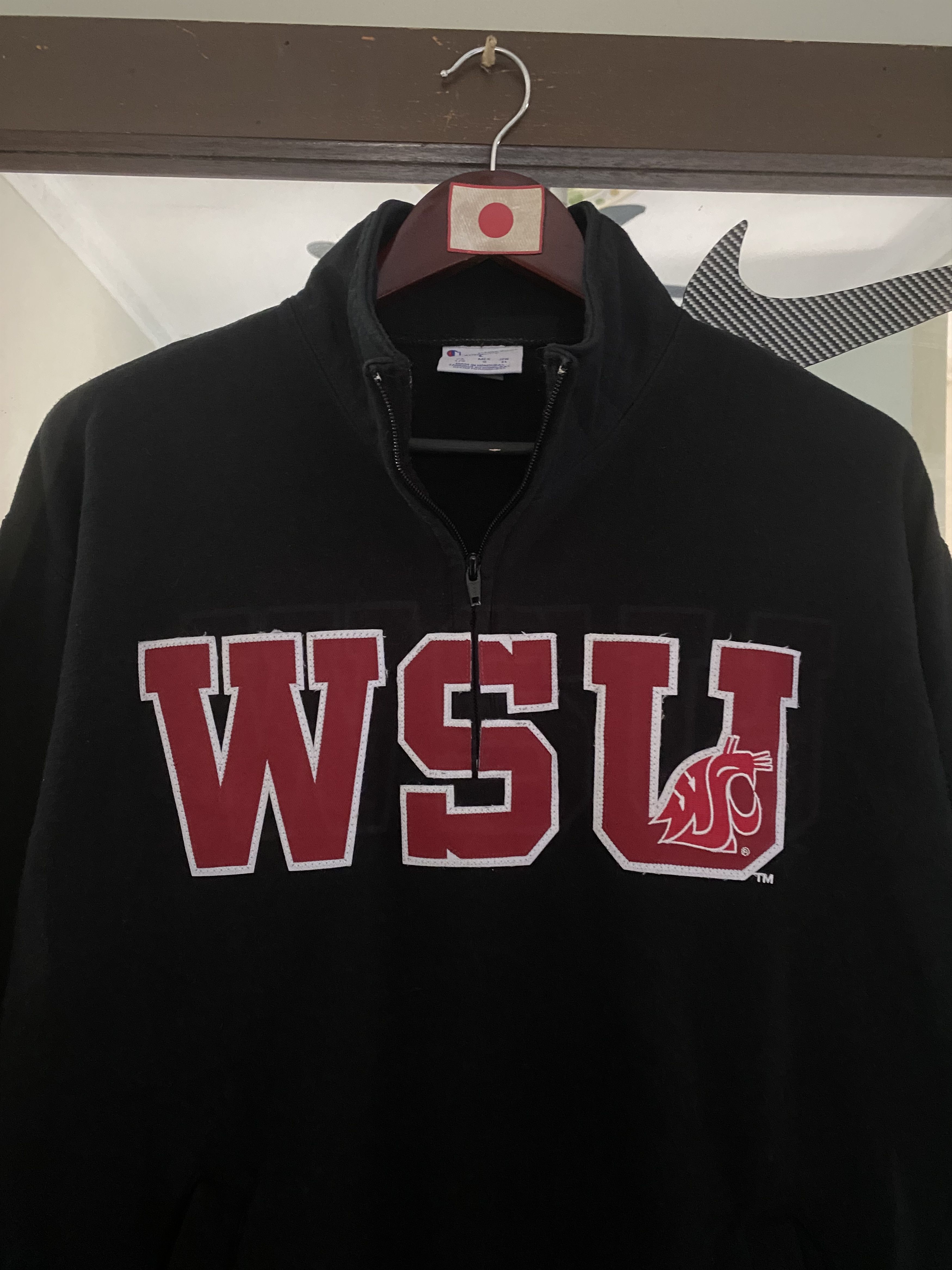 Champion Vintage WSU Champion Half Zip Sweatshirt Size US L / EU 52-54 / 3 - 2 Thumbnail