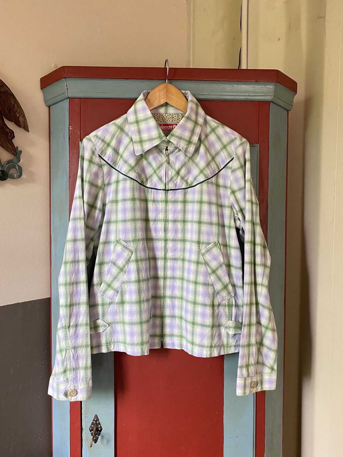 Coleman Coleman Pastel Plaid Western-Style Jacket shirt Size M / US 6-8 / IT 42-44 - 1 Thumbnail