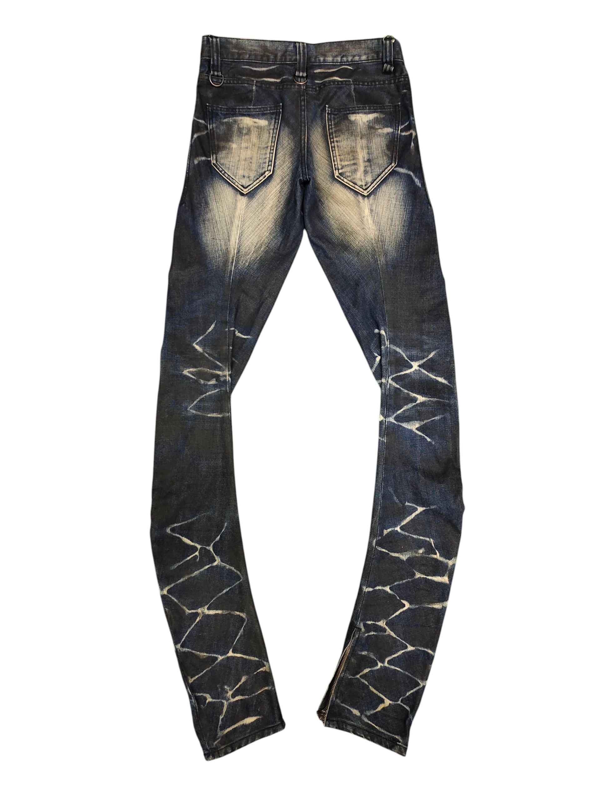 BUFFALO BOBS Buffalo Bobs Japan Clawmark Distress Waxed Long Denim Jeans Size US 30 / EU 46 - 8 Thumbnail