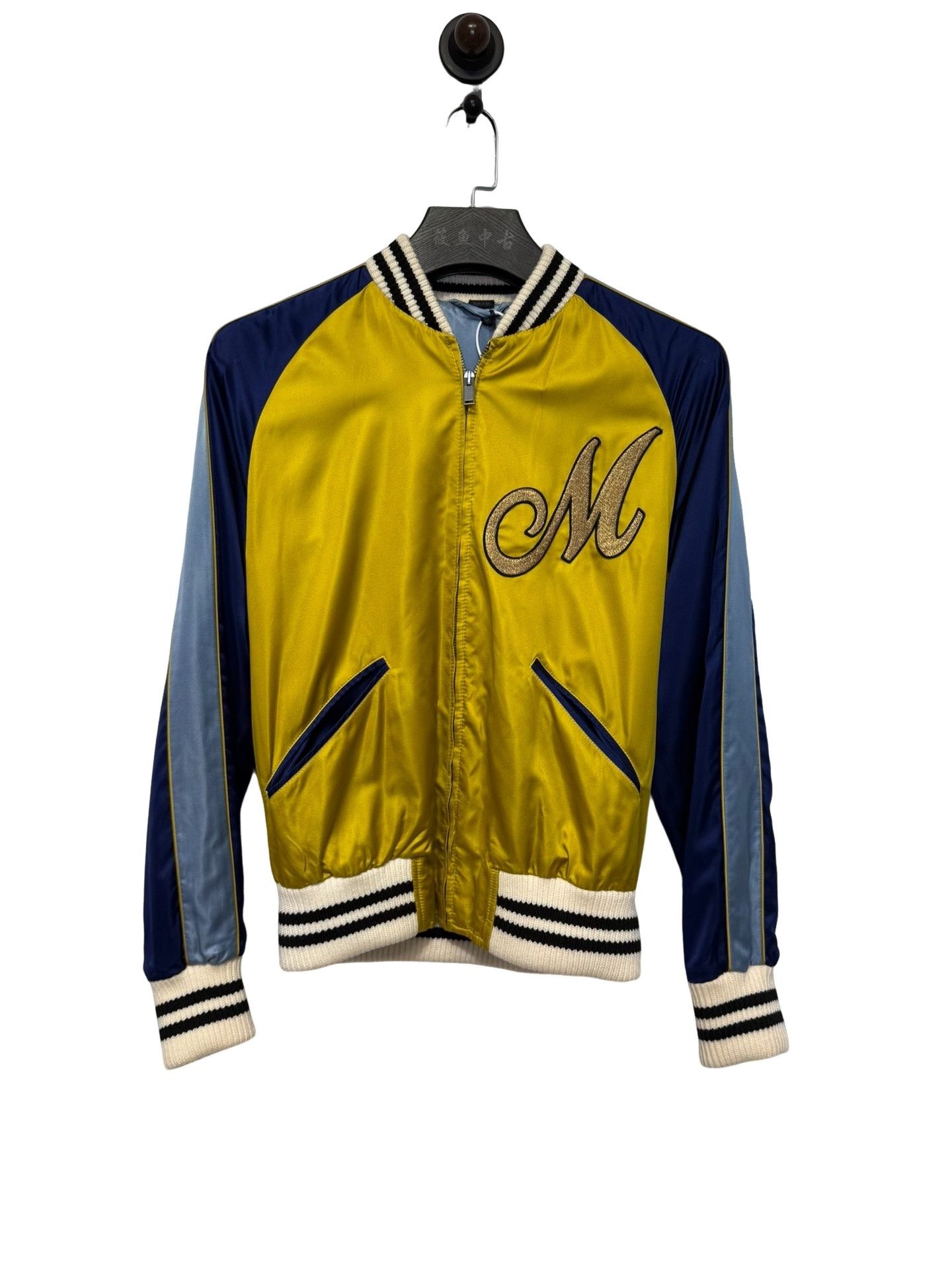 Gucci Original Gucci Reversible Dark Blue Men Bomber Jacket in