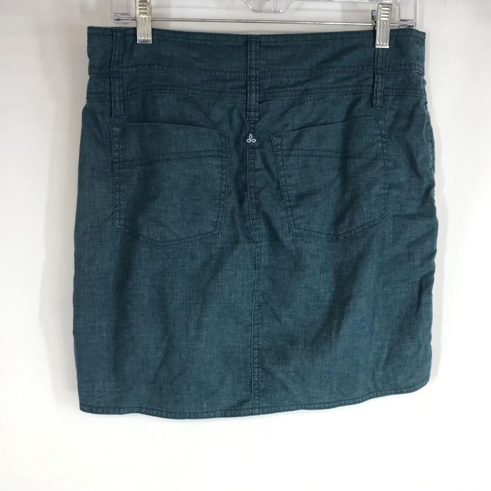 Prana Prana Teal Skirt Women's Size 4 Cargo Pockets Size 27" / US 4 / IT 40 - 4 Thumbnail