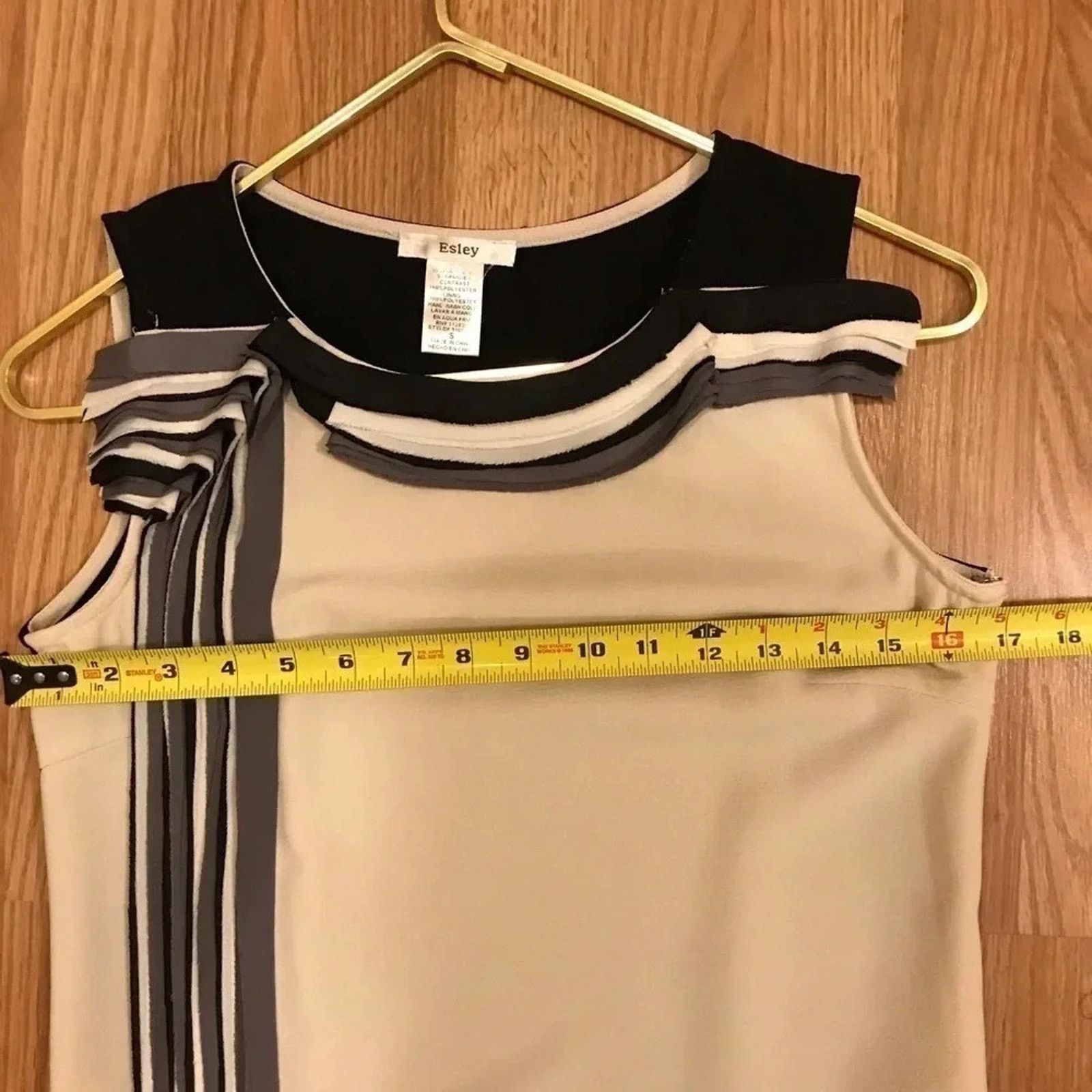 Other Esley Cream and Black Colorblock Shift Dress Small Size S / US 4 / IT 40 - 7 Thumbnail