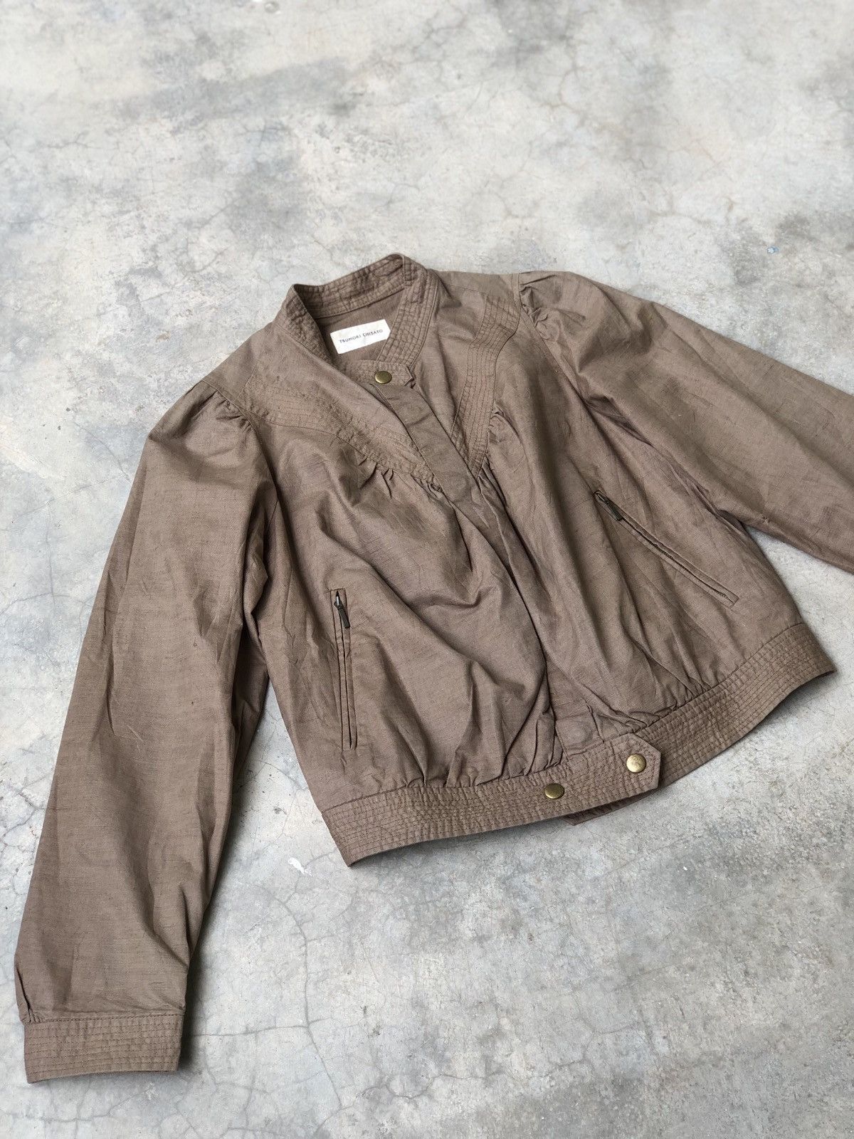Issey Miyake Vintage issey Miyake Tsumori Chisato Cropped Button Jacket Size XS / US 0-2 / IT 36-38 - 2 Thumbnail