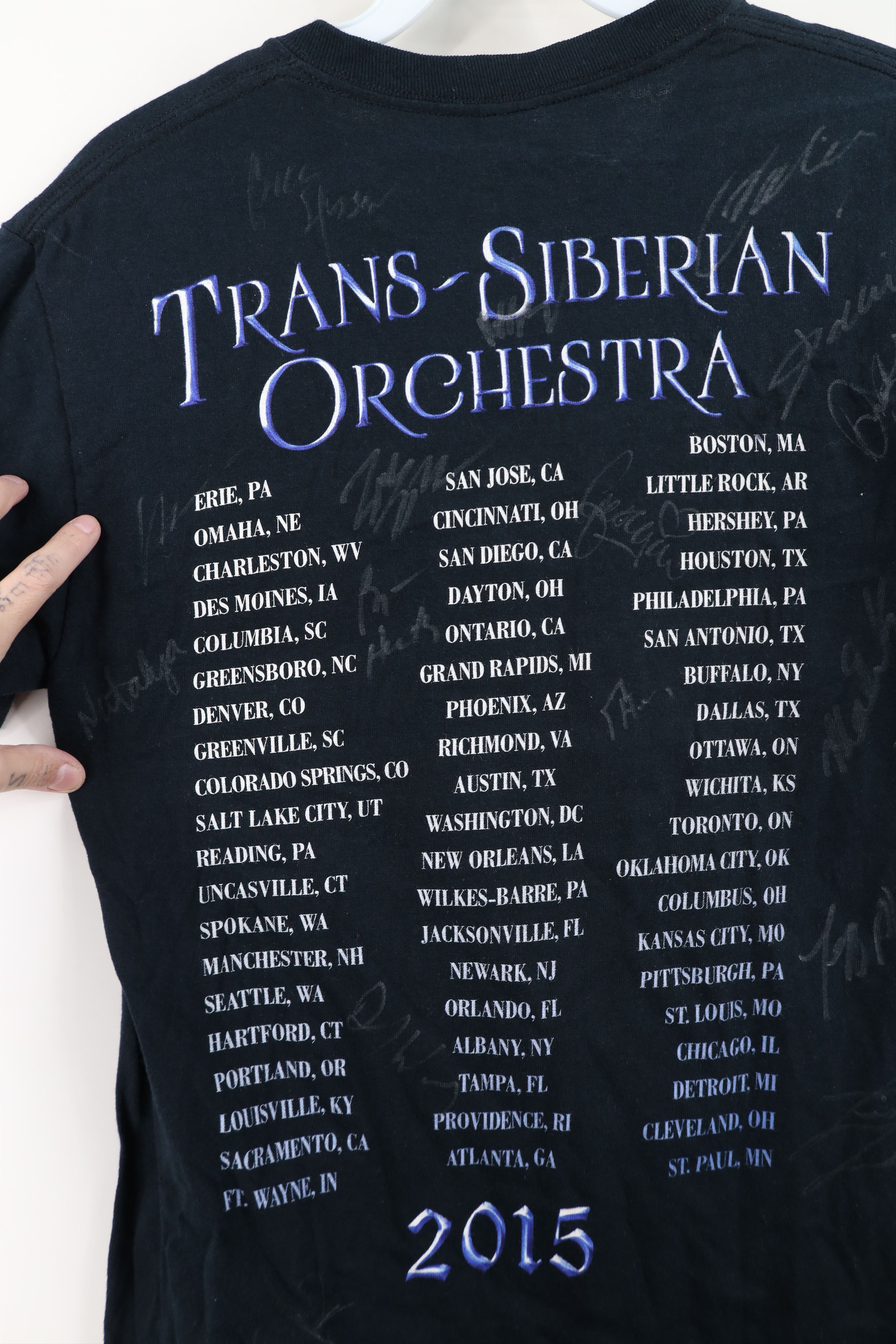 Vintage Y2K 2015 Tour Trans Siberian Orchestra Band T-Shirt Black Size S / US 4 / IT 40 - 11 Thumbnail