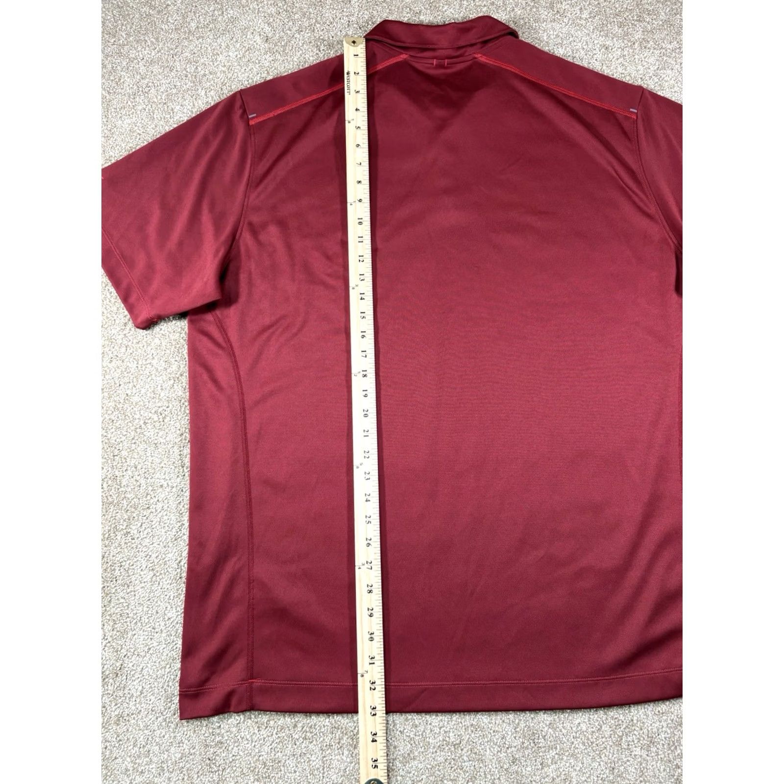 Nike Nike Golf Polo Shirt Men’s XXL Red Geometric Herringbone Dri-Fit Tour Performance Shirts Polo Shirts Shirt Mens Nike Golf Size US XXL / EU 58 / 5 - 6 Thumbnail