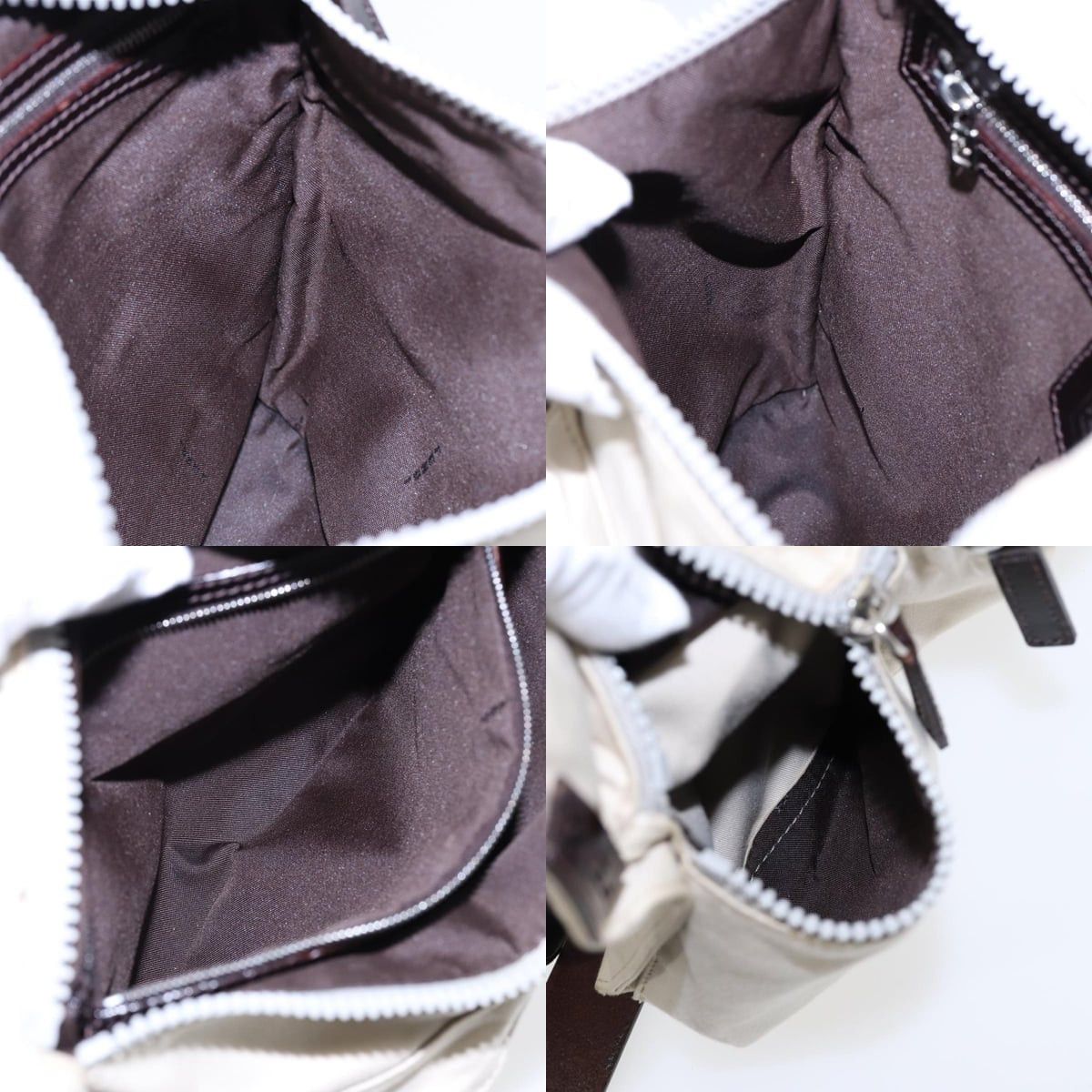 Fendi FENDI Shoulder Bag Canvas Leather Beige Brown Silver Size ONE SIZE - 12 Thumbnail