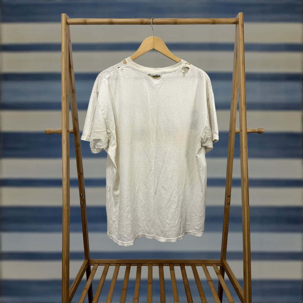 Anvil VTG Best Dad Hands Down Distressed WIP T-Shirt XL White Nike? Size US XL / EU 56 / 4 - 1 Thumbnail