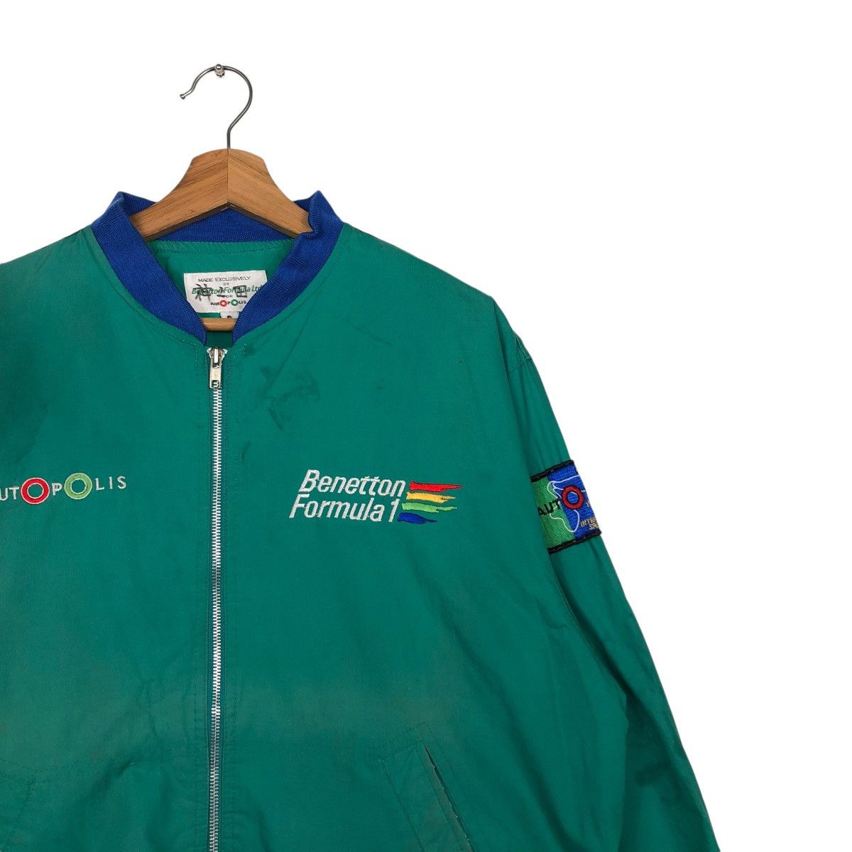 Japanese Brand 🔥VINTAGE BOMBER JACKET BENETTON FORMULA LTD AUTOPOLIS Size US L / EU 52-54 / 3 - 8 Thumbnail